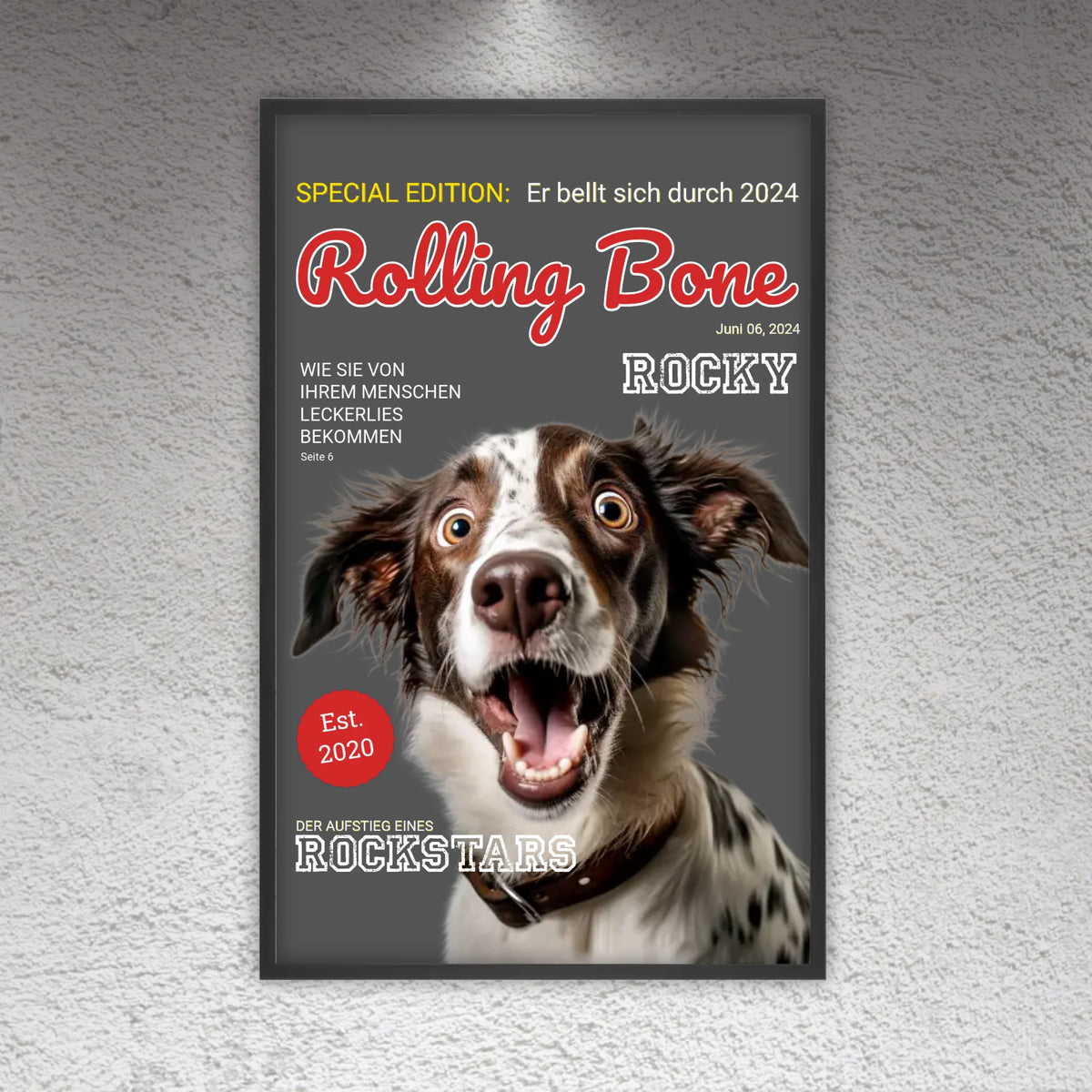 Cover Hundemagazin - personalisierbare Hundezeitschrift | Personalize Palace
