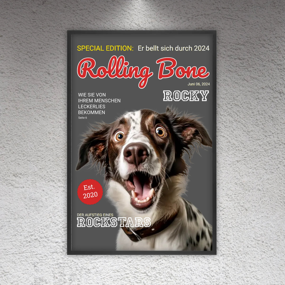 Cover Hundemagazin - personalisierbare Hundezeitschrift | Personalize Palace