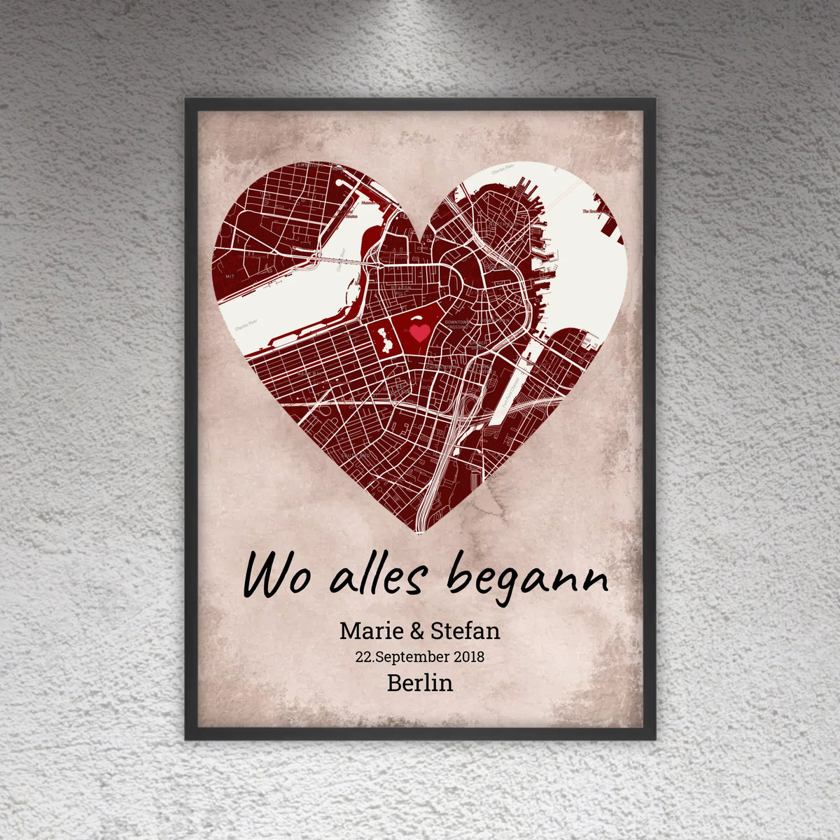 Wo alles begann - Individuelle Stadtkarte | Personalize Palace