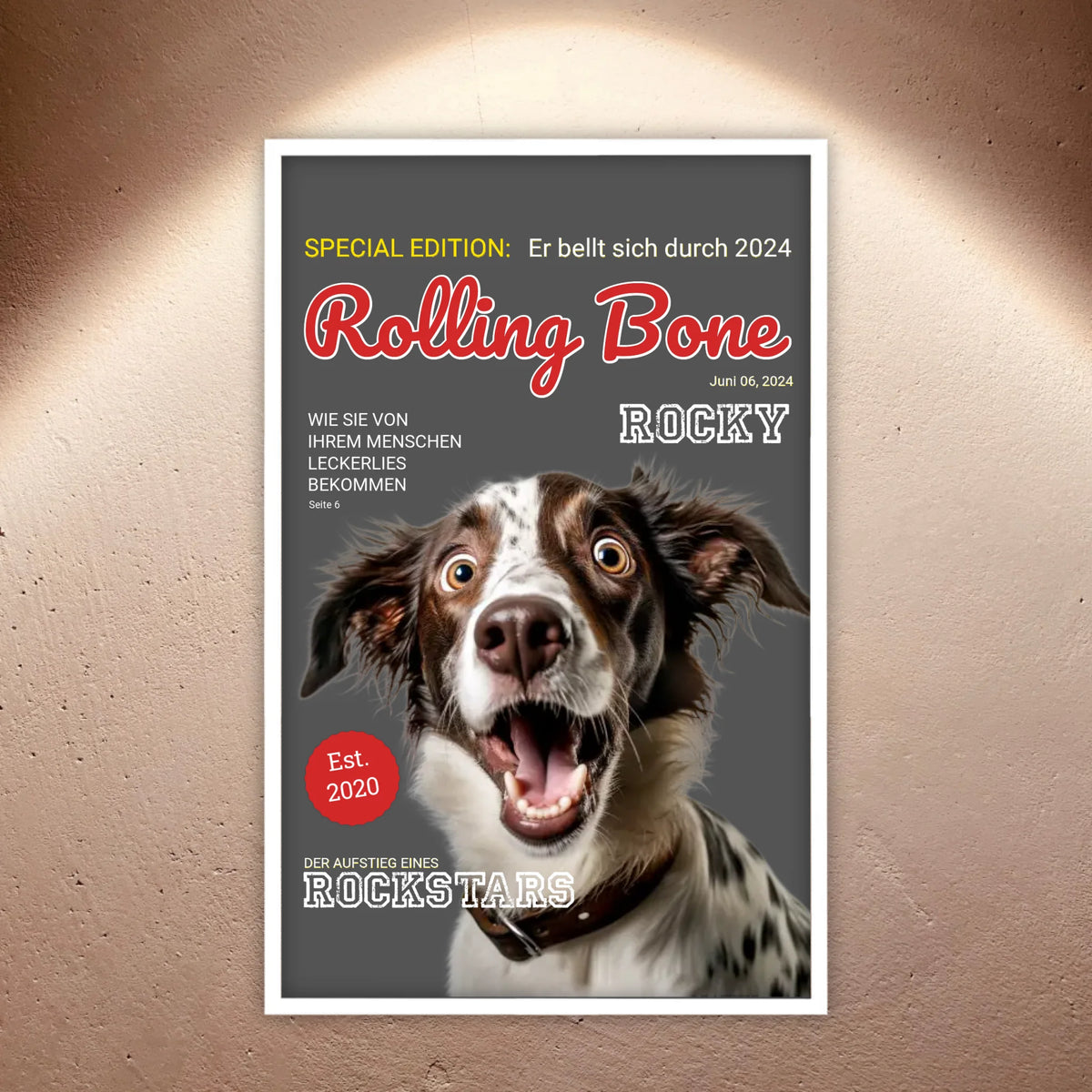 Cover Hundemagazin - personalisierbare Hundezeitschrift | Personalize Palace