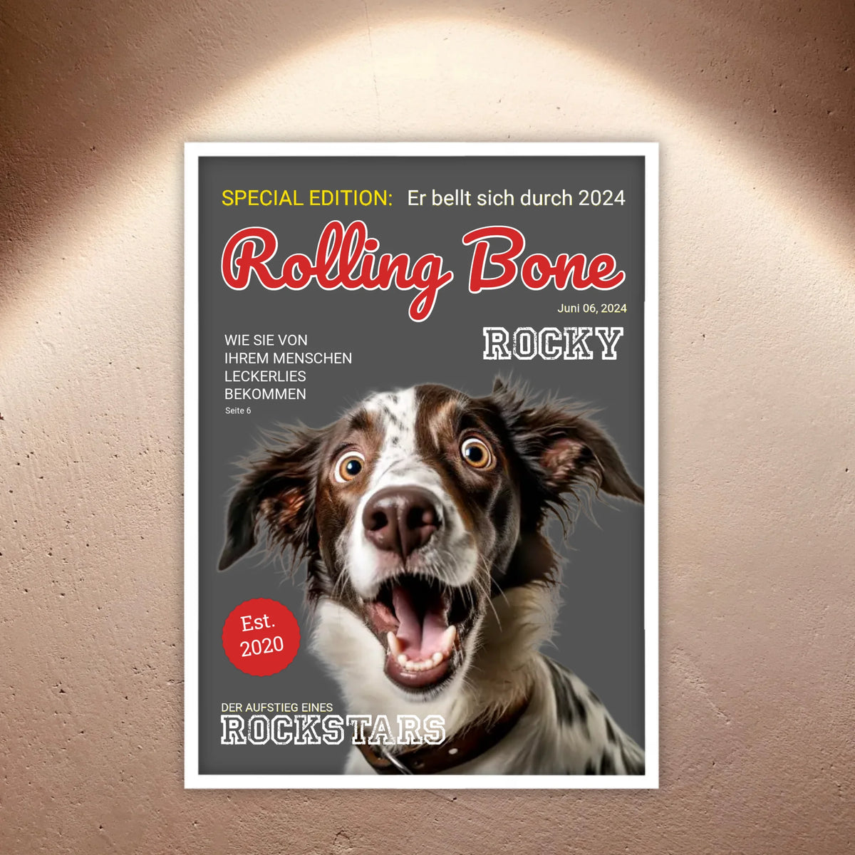 Cover Hundemagazin - personalisierbare Hundezeitschrift | Personalize Palace