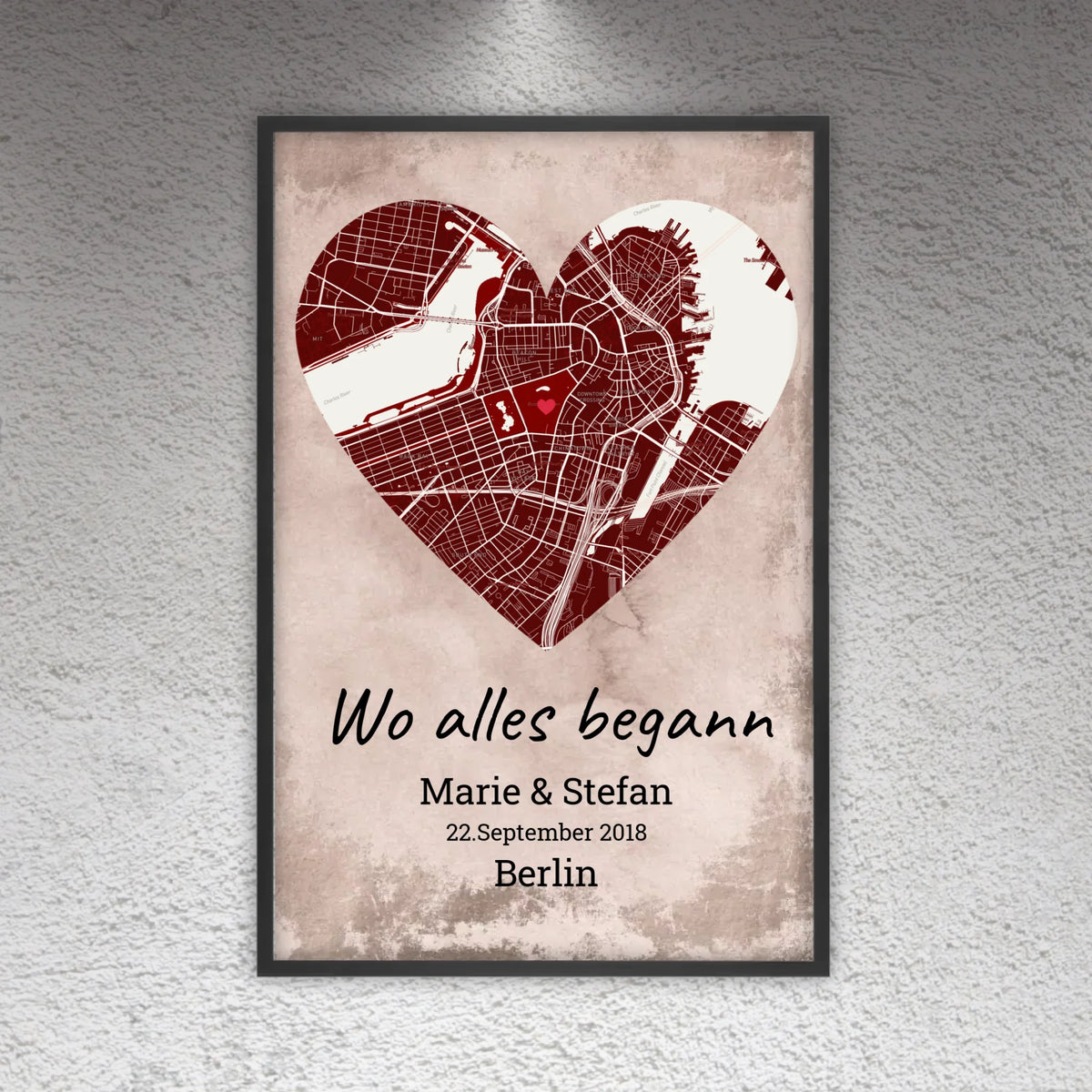 Wo alles begann - Individuelle Stadtkarte