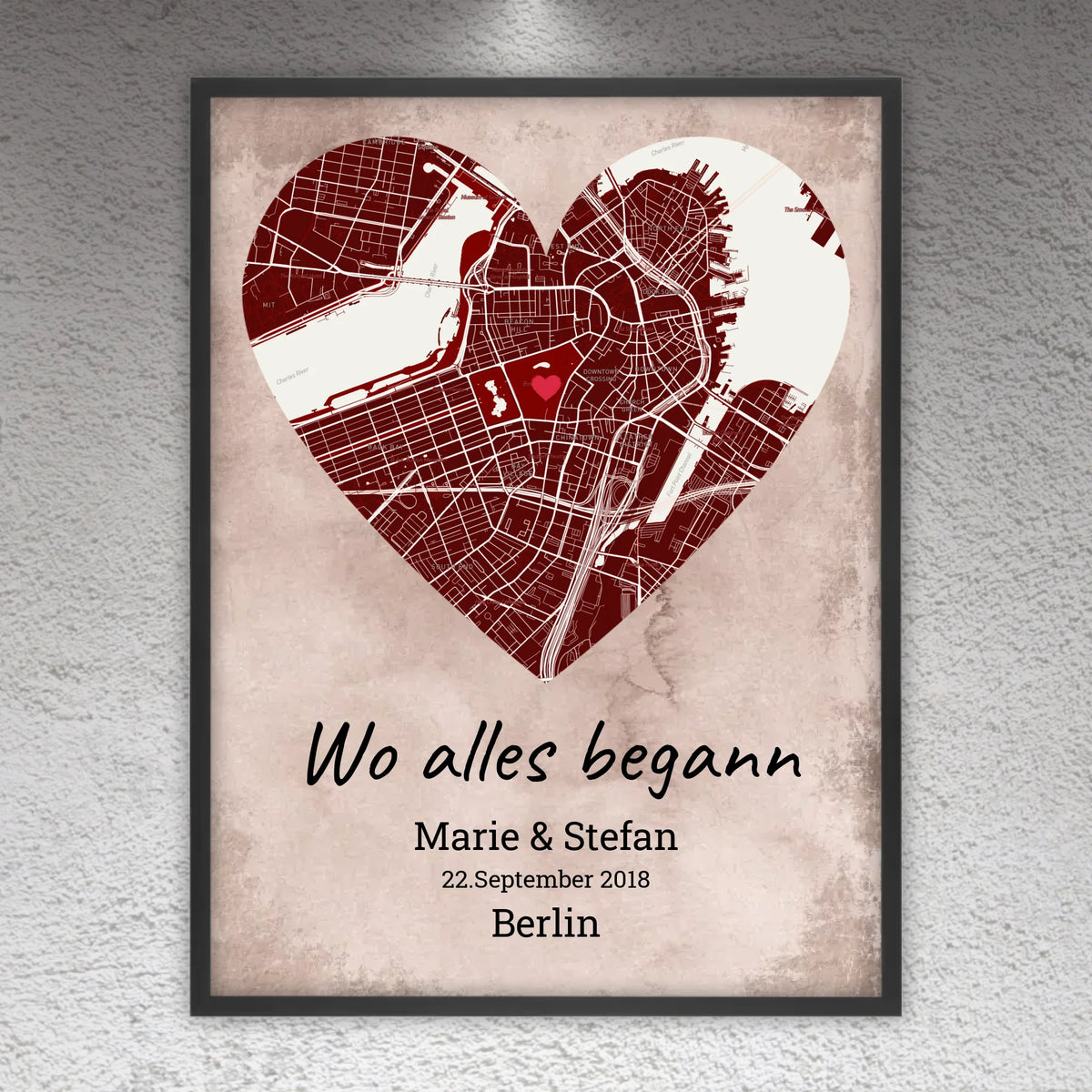 Wo alles begann - Individuelle Stadtkarte