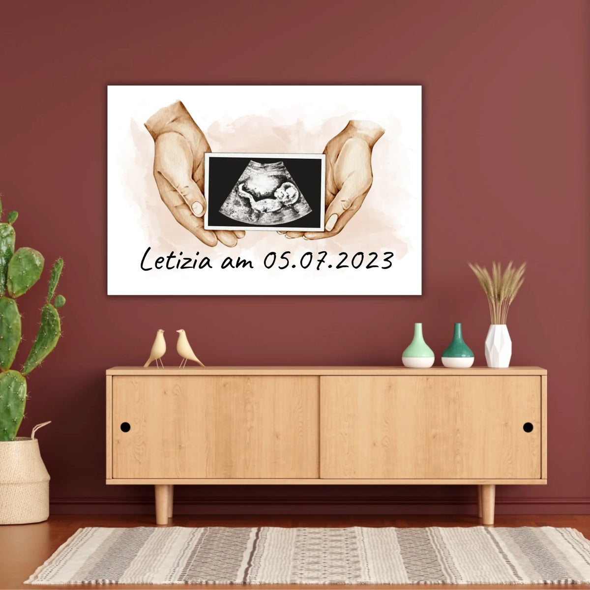 dein Foto Ultraschallbild auf Leinwand - Individuelle Leinwand | Personalize Palace