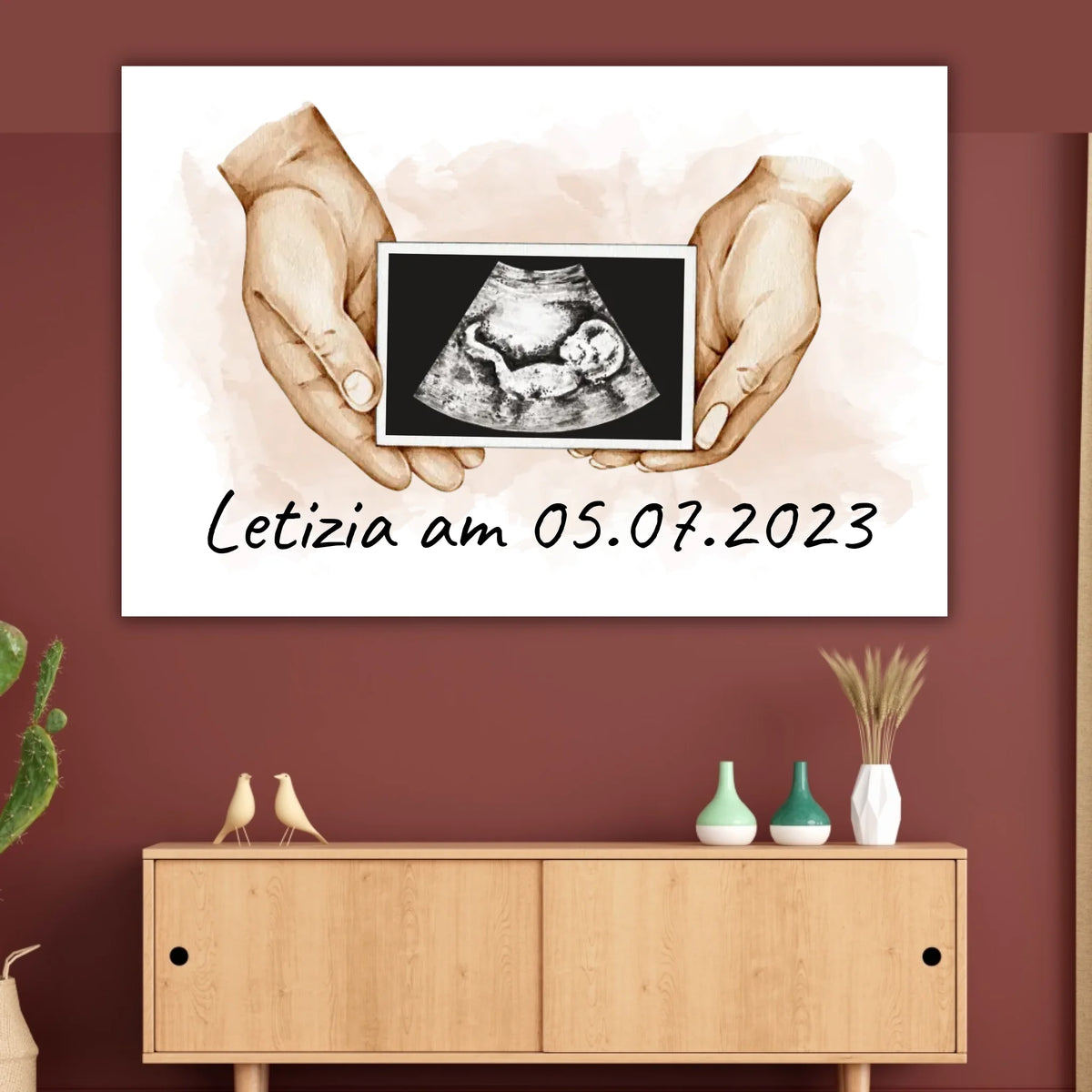 dein Foto Ultraschallbild auf Leinwand - Individuelle Leinwand | Personalize Palace