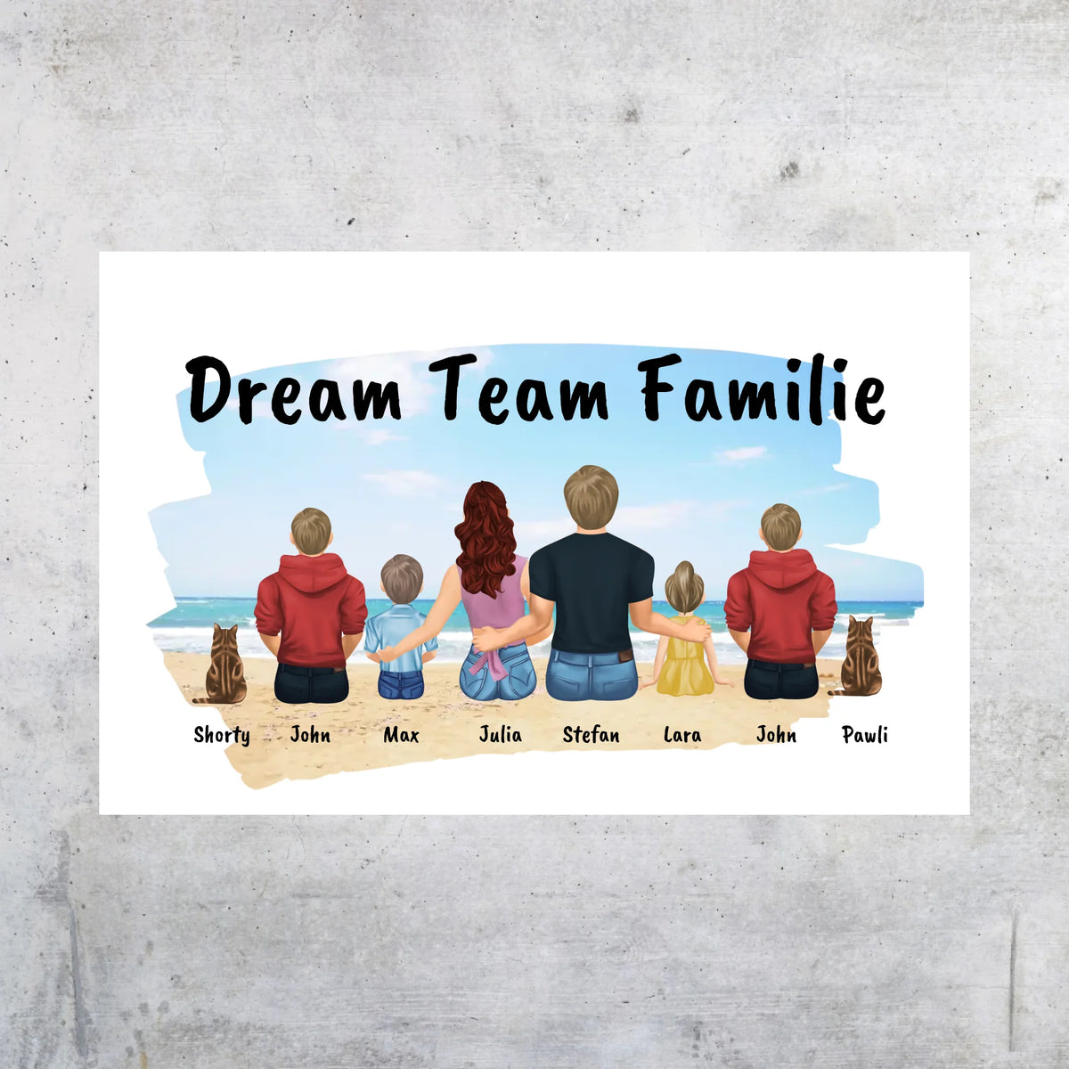 Familienbild - Individuelles Bild mit Galerierahmen oder als Leinwand | Personalize Palace