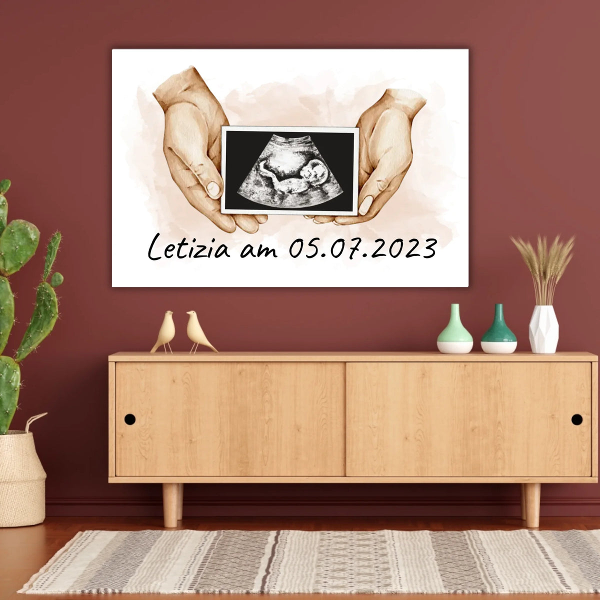 dein Foto Ultraschallbild auf Leinwand - Individuelle Leinwand | Personalize Palace