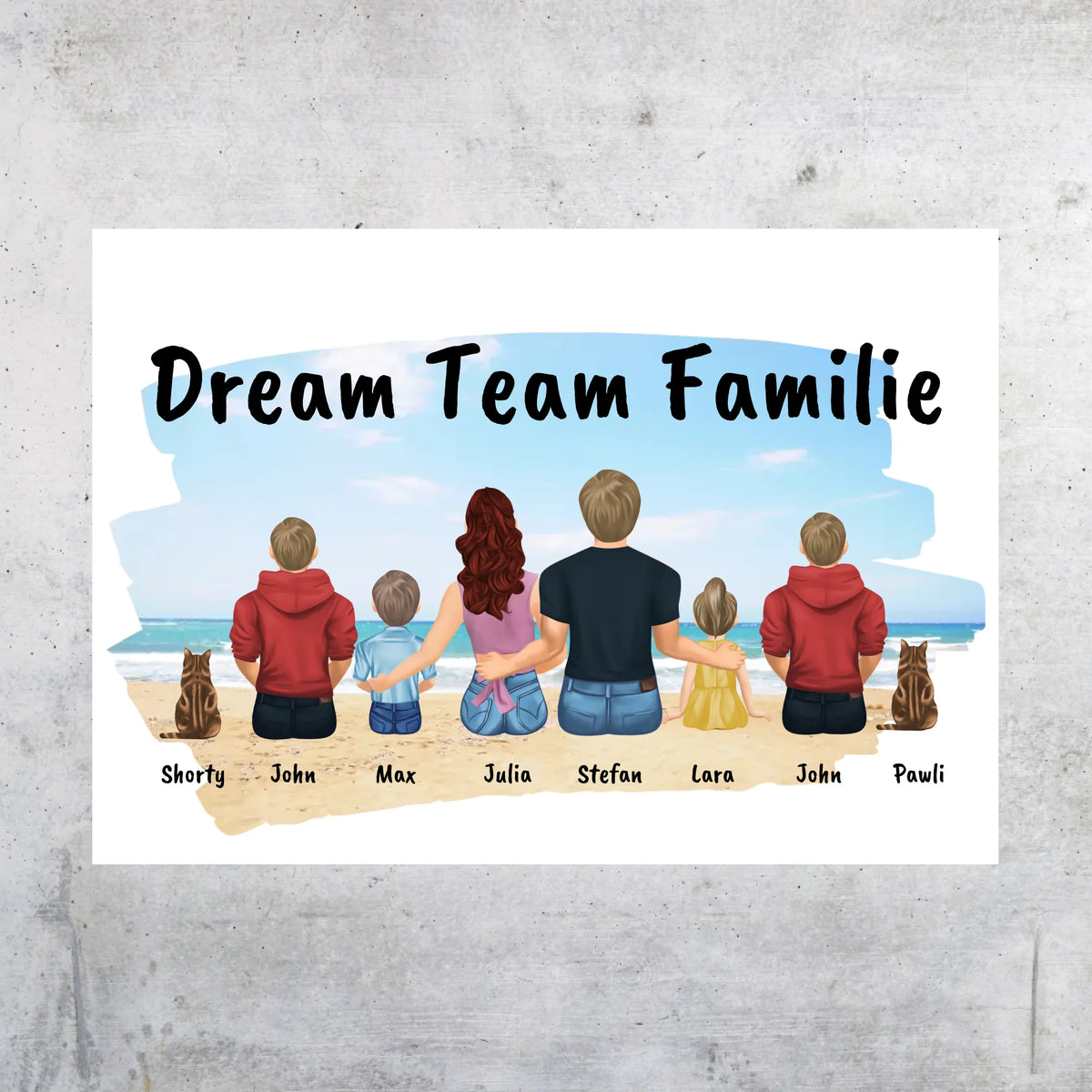Familienbild - Individuelles Bild mit Galerierahmen oder als Leinwand | Personalize Palace