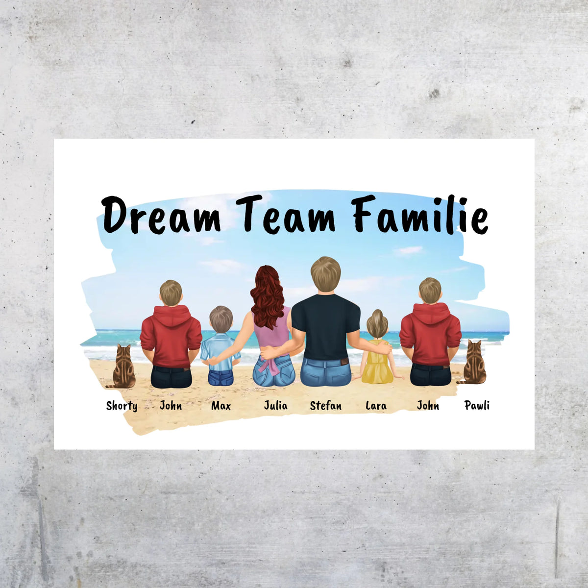 Familienbild - Individuelles Bild mit Galerierahmen oder als Leinwand | Personalize Palace