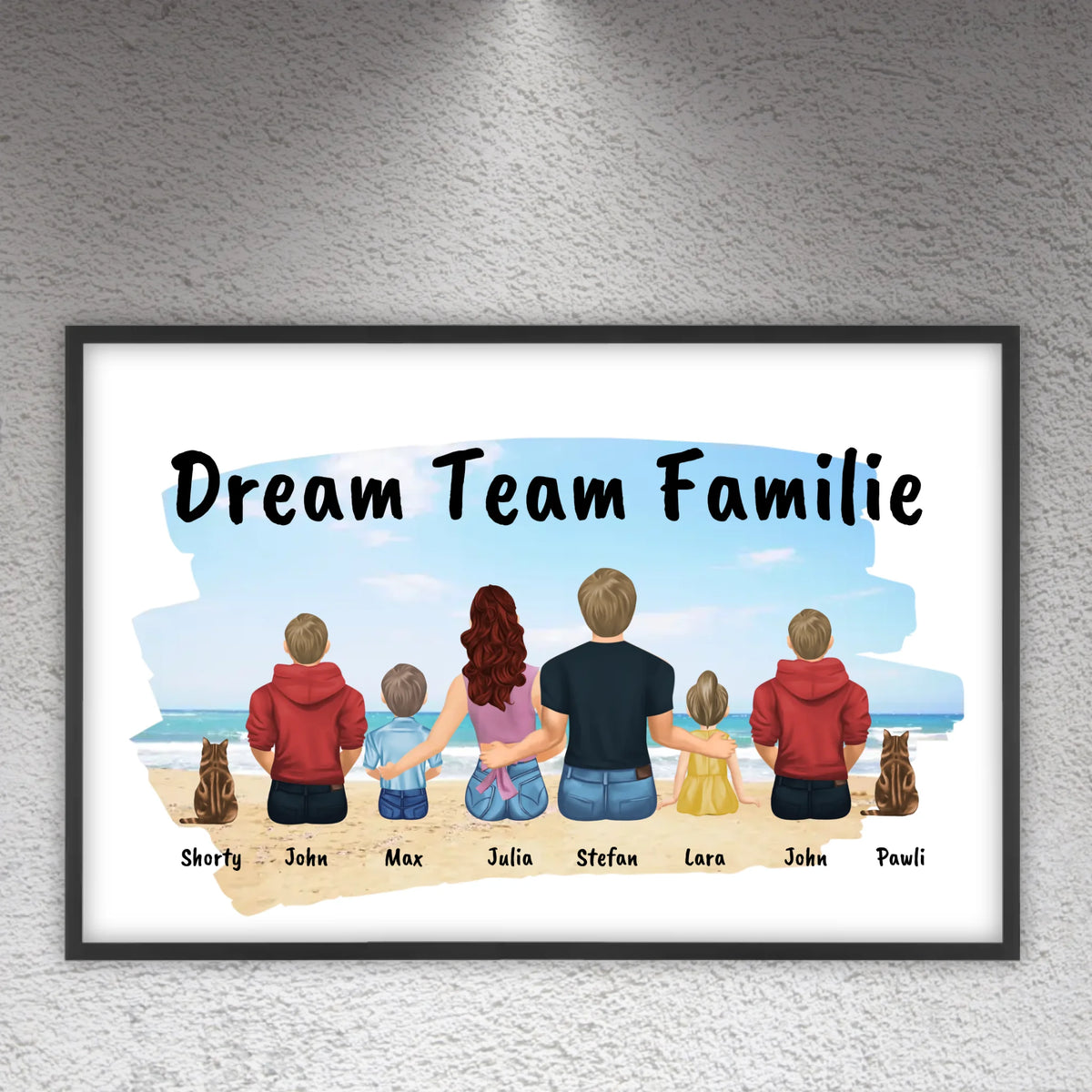 Familienbild - Individuelles Bild mit Galerierahmen oder als Leinwand | Personalize Palace