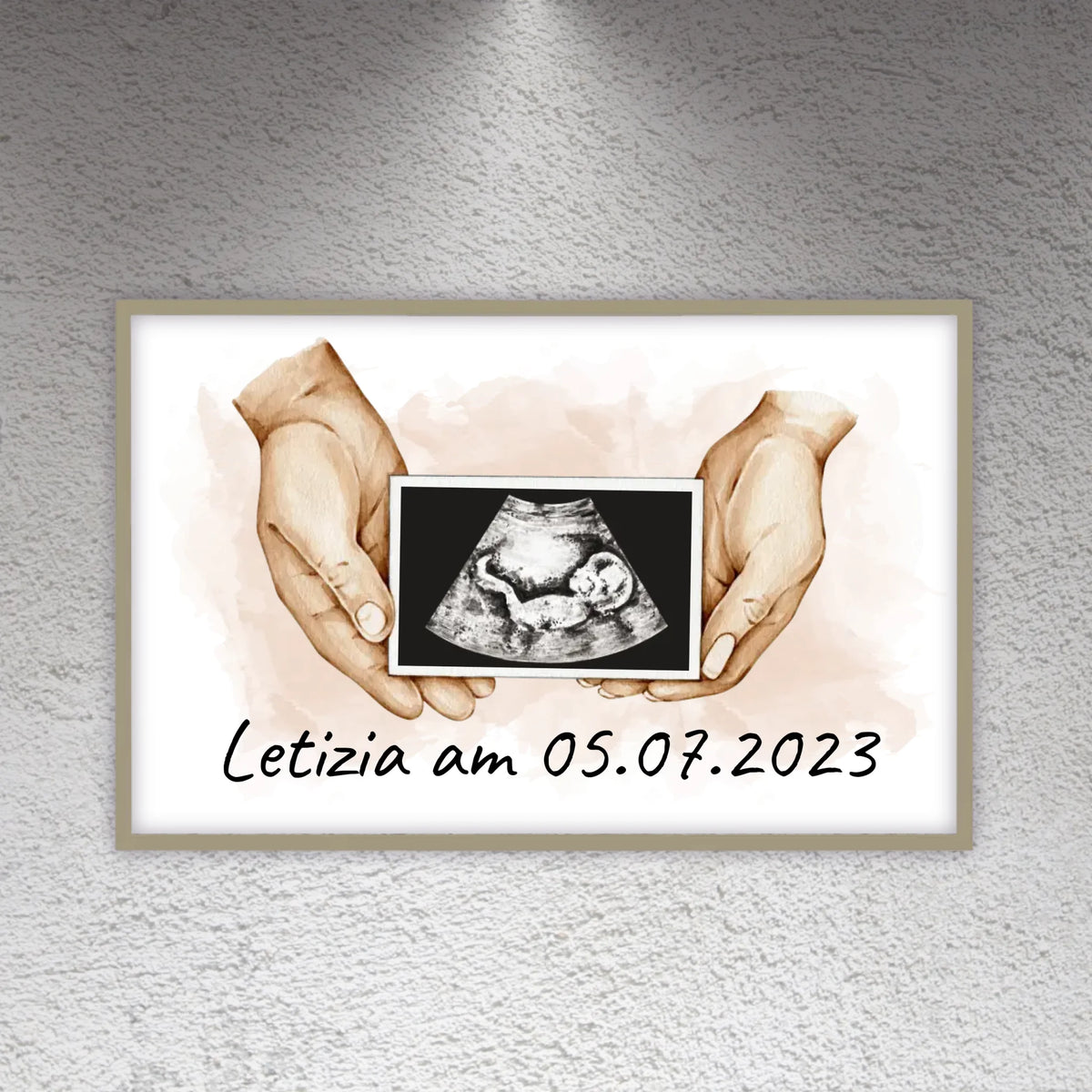 dein Foto Ultraschallbild auf Leinwand - Individuelle Leinwand | Personalize Palace