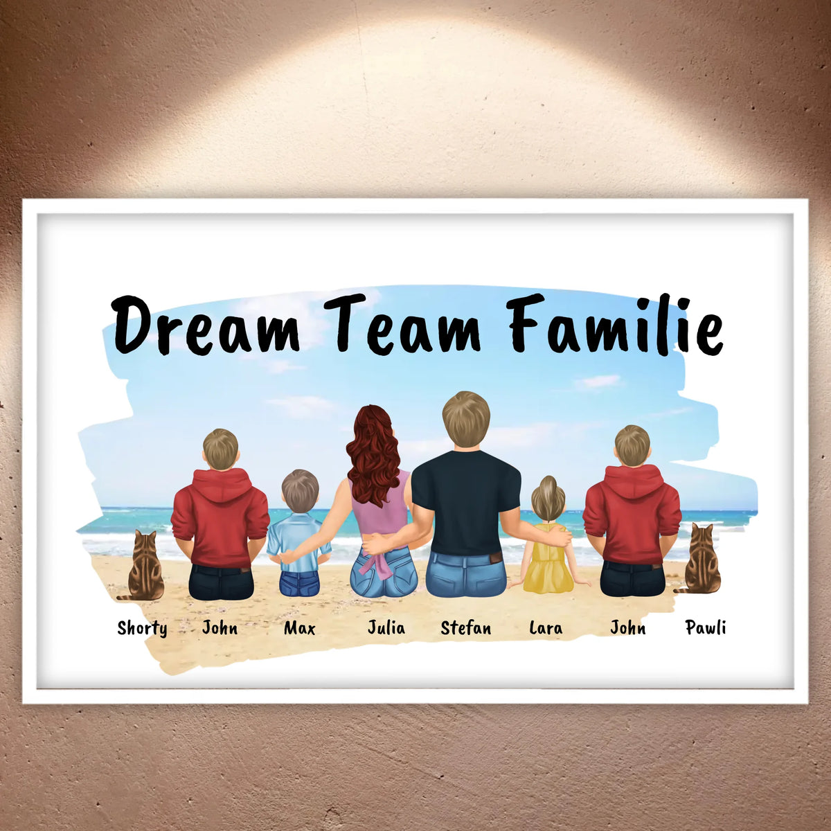 Familienbild - Individuelles Bild mit Galerierahmen oder als Leinwand | Personalize Palace