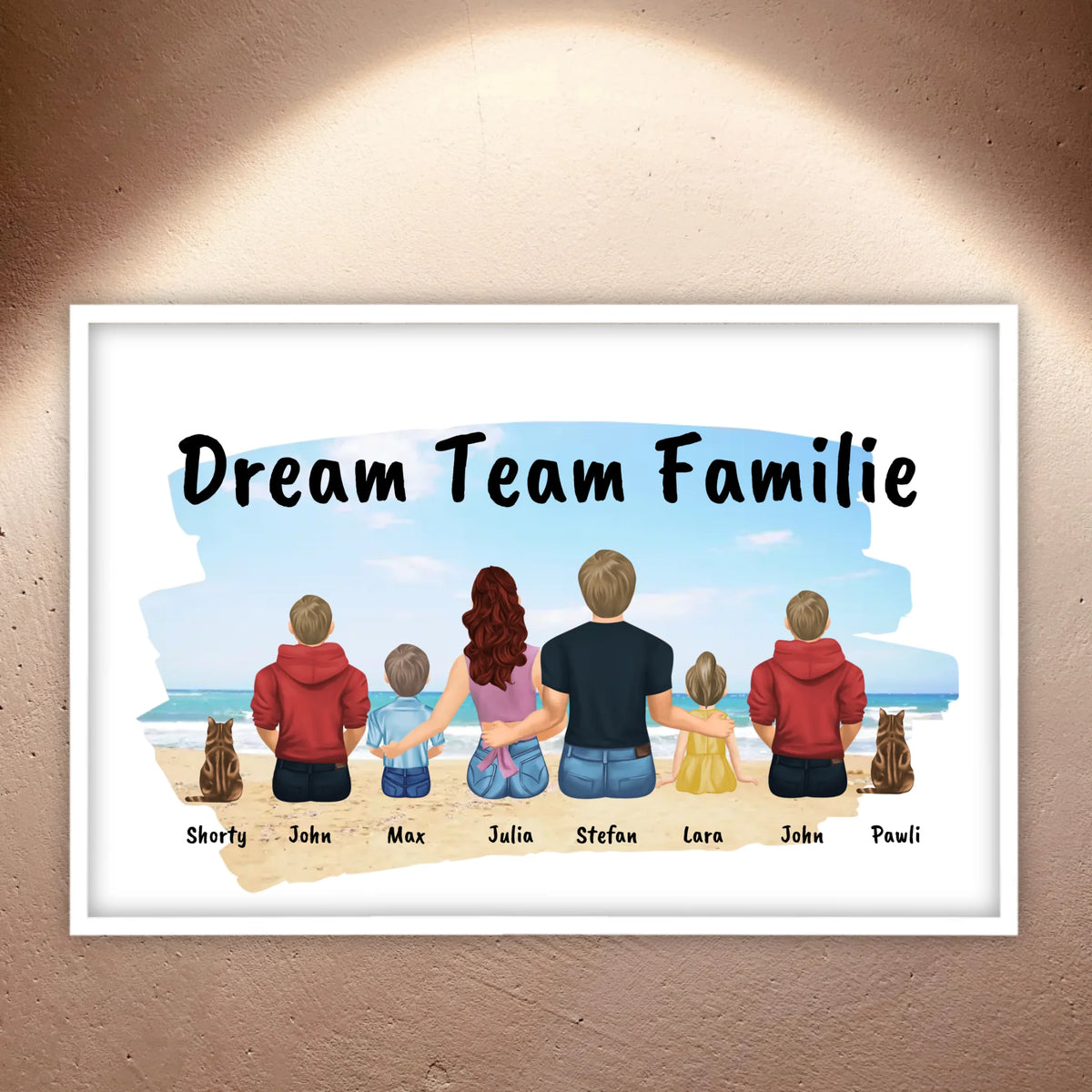 Familienbild - Individuelles Bild mit Galerierahmen oder als Leinwand | Personalize Palace