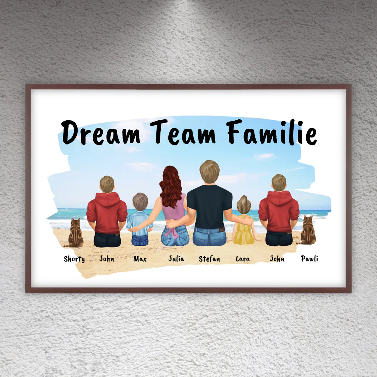 Familienbild - Individuelles Bild mit Galerierahmen oder als Leinwand | Personalize Palace