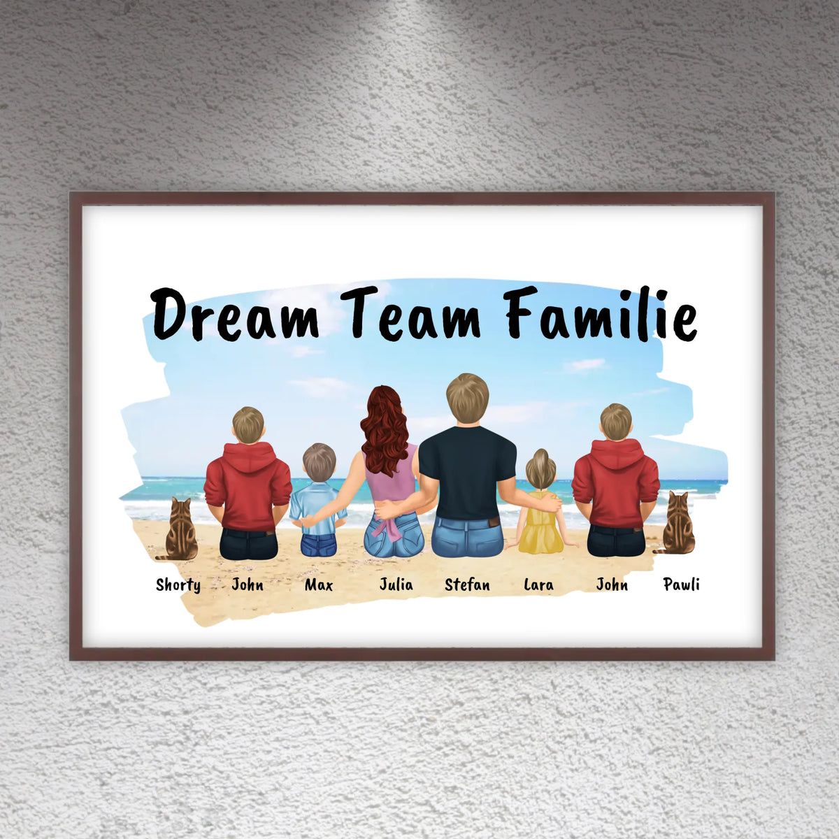 Familienbild - Individuelles Bild mit Galerierahmen oder als Leinwand | Personalize Palace