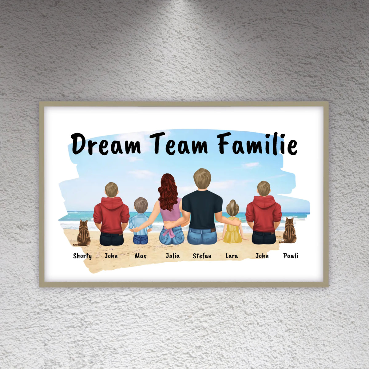 Familienbild - Individuelles Bild mit Galerierahmen oder als Leinwand | Personalize Palace