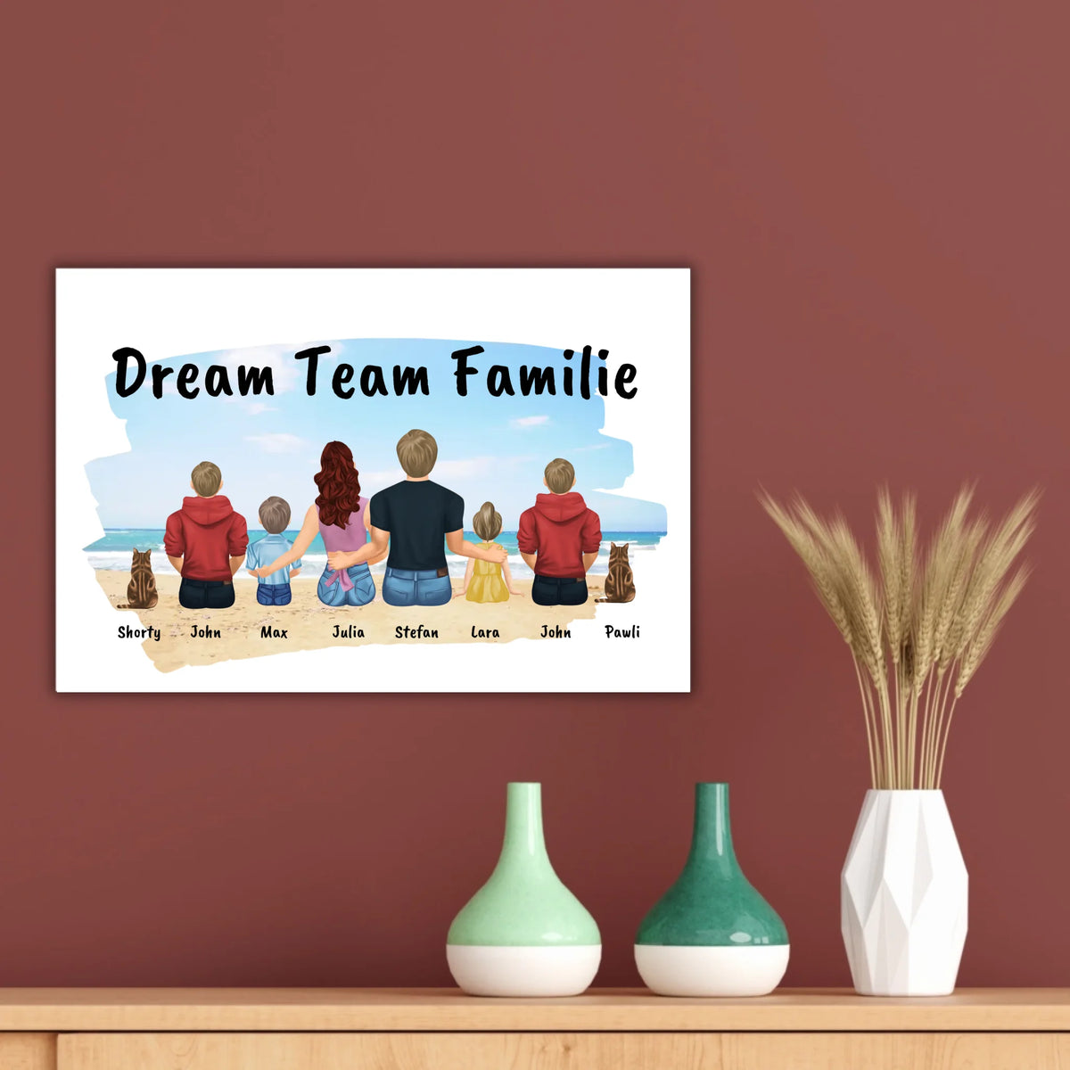 Familienbild - Individuelles Bild mit Galerierahmen oder als Leinwand