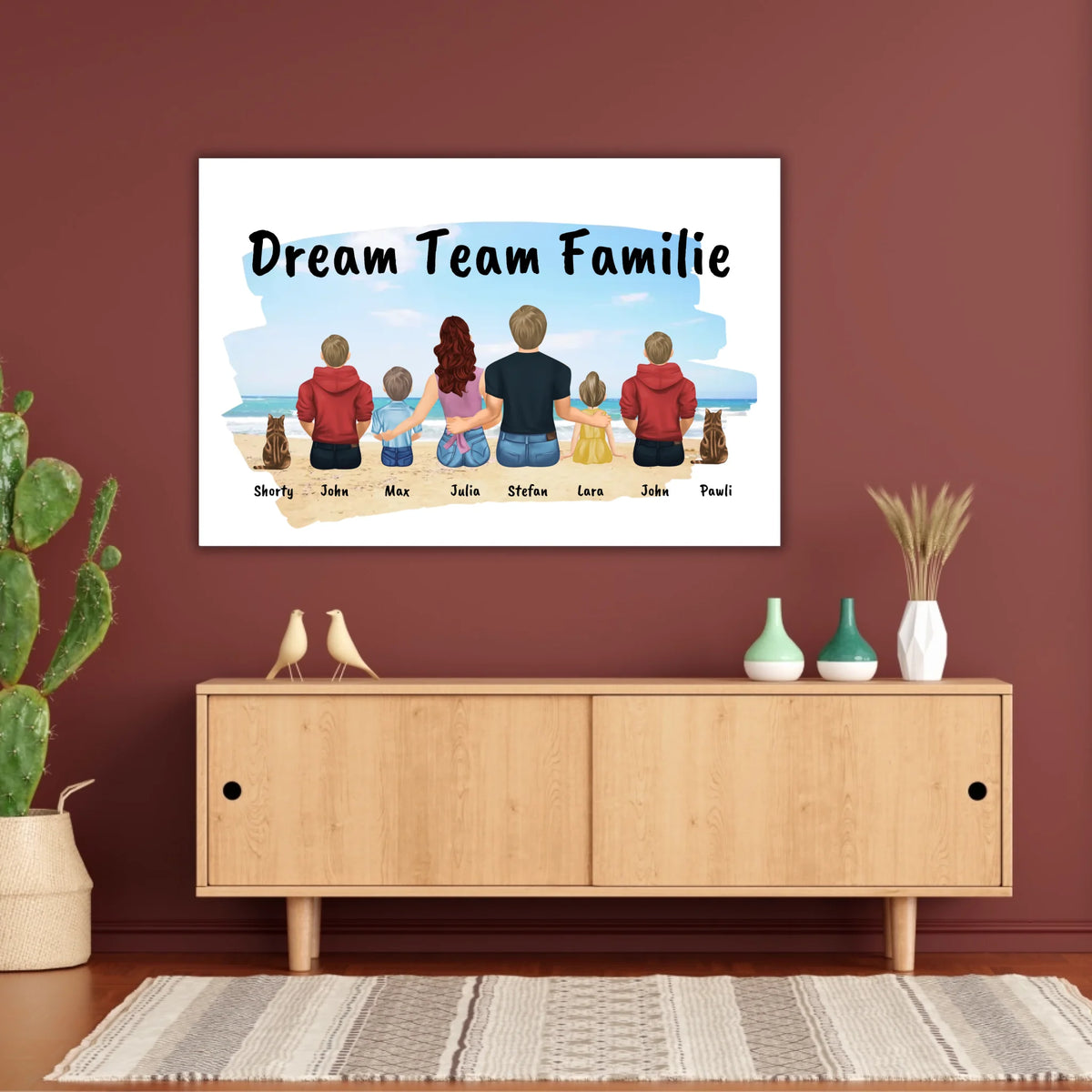 Familienbild - Individuelles Bild mit Galerierahmen oder als Leinwand