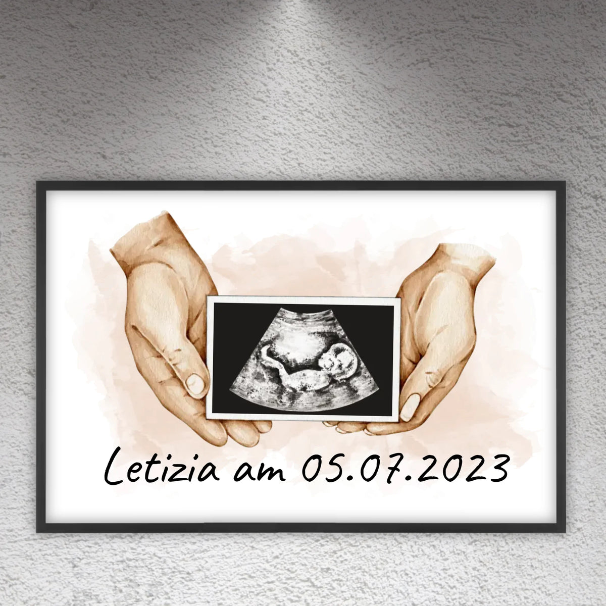 dein Foto Ultraschallbild auf Leinwand - Individuelle Leinwand