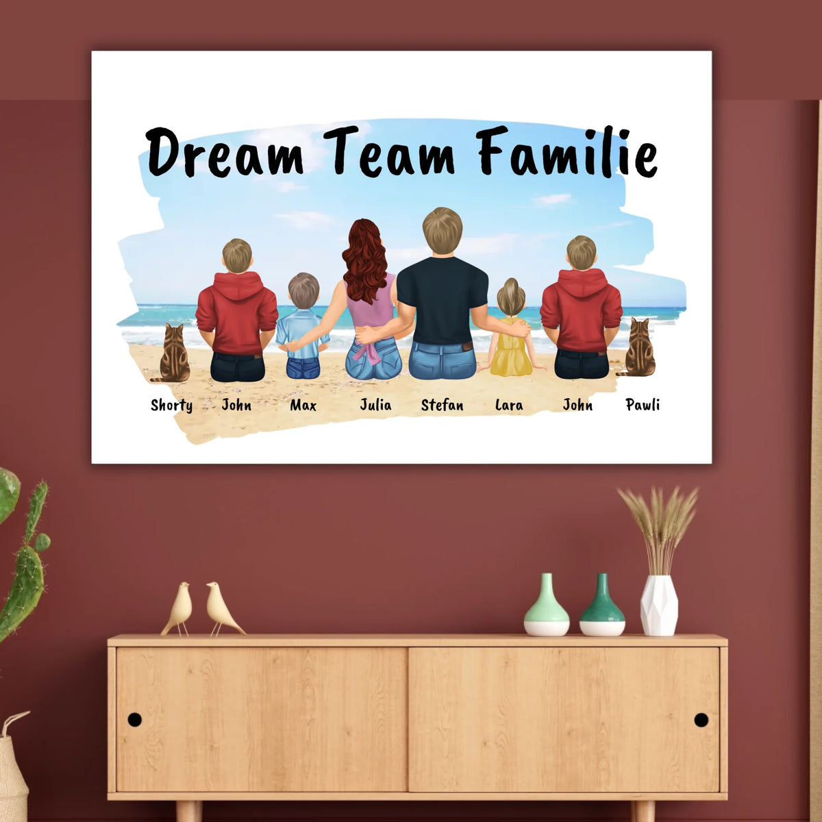 Familienbild - Individuelles Bild mit Galerierahmen oder als Leinwand