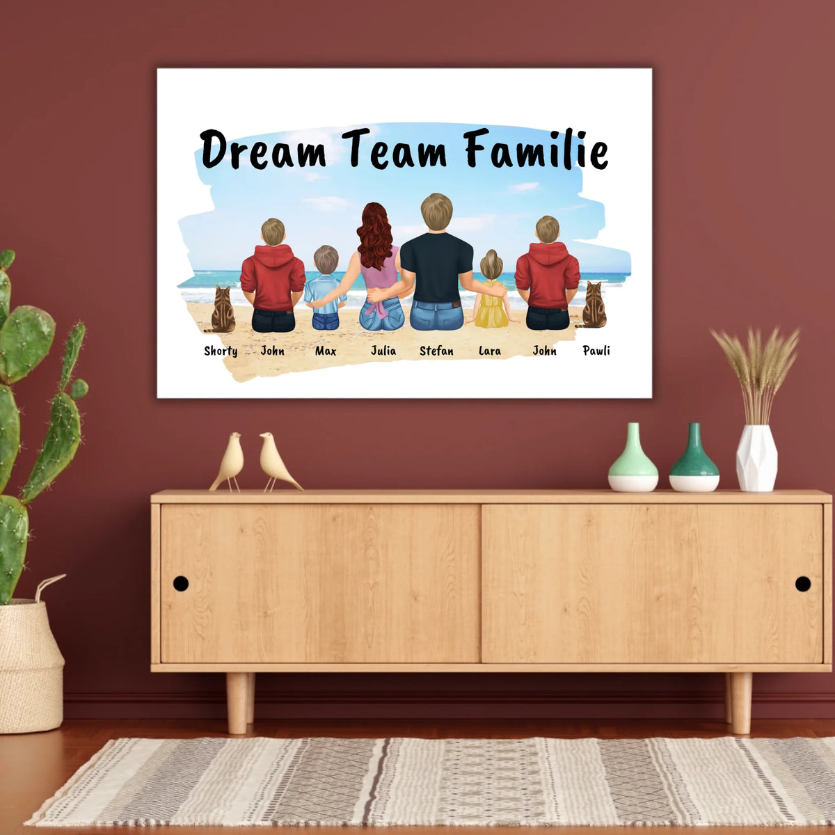 Familienbild - Individuelles Bild mit Galerierahmen oder als Leinwand