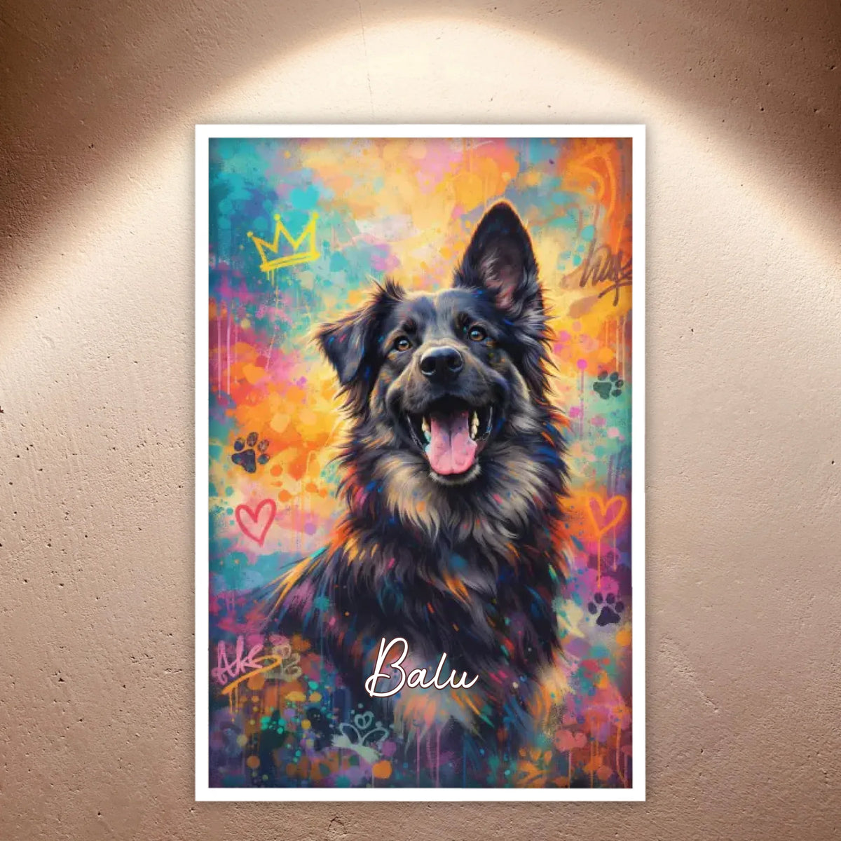 Personalisierte Hunde Poster - Graffiti, Streetart, Pop-Art | Personalize Palace