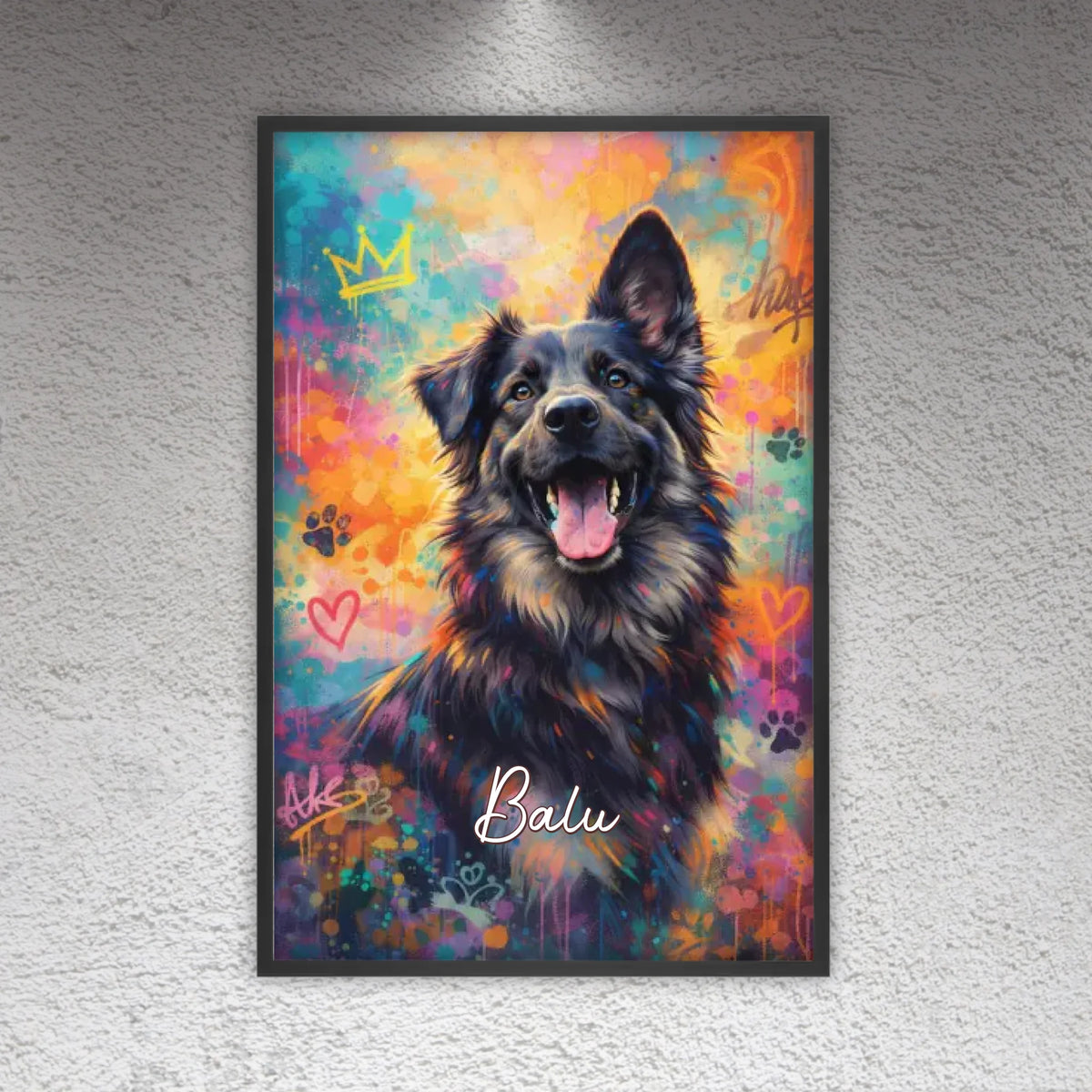 Personalisierte Hunde Poster - Graffiti, Streetart, Pop-Art | Personalize Palace