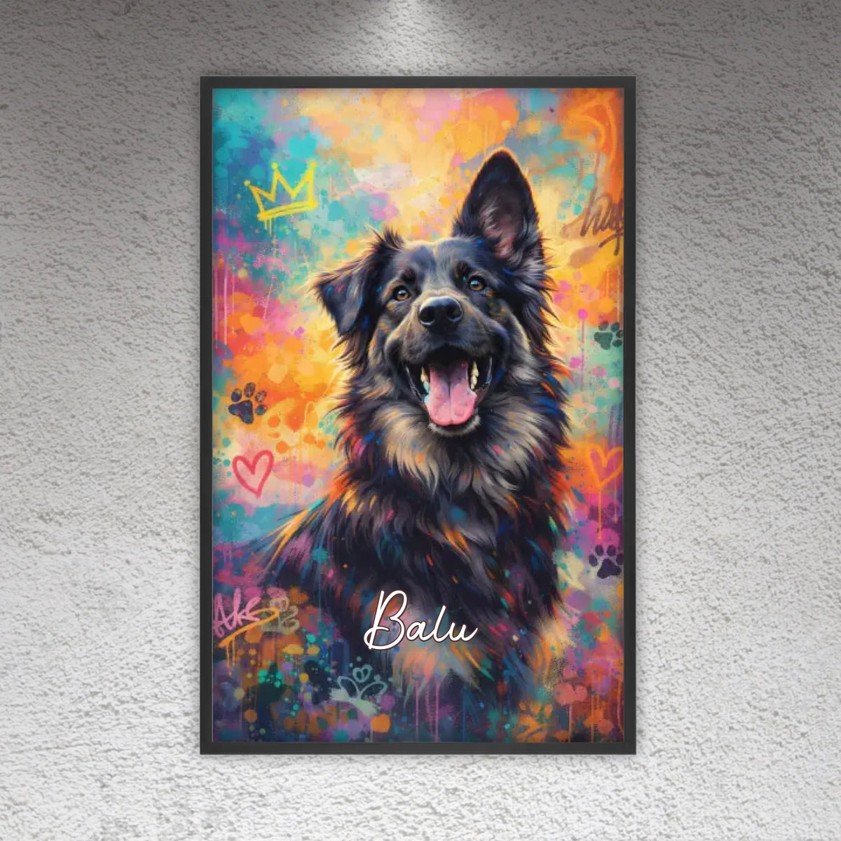 Personalisierte Hunde Poster - Graffiti, Streetart, Pop-Art | Personalize Palace