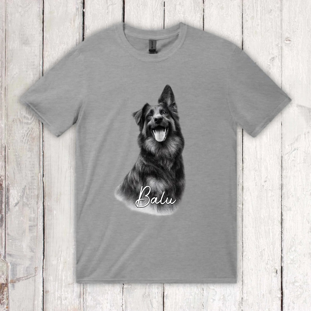 Personalisierter Hoodie RETRO Hundefoto mit Name | Personalize Palace