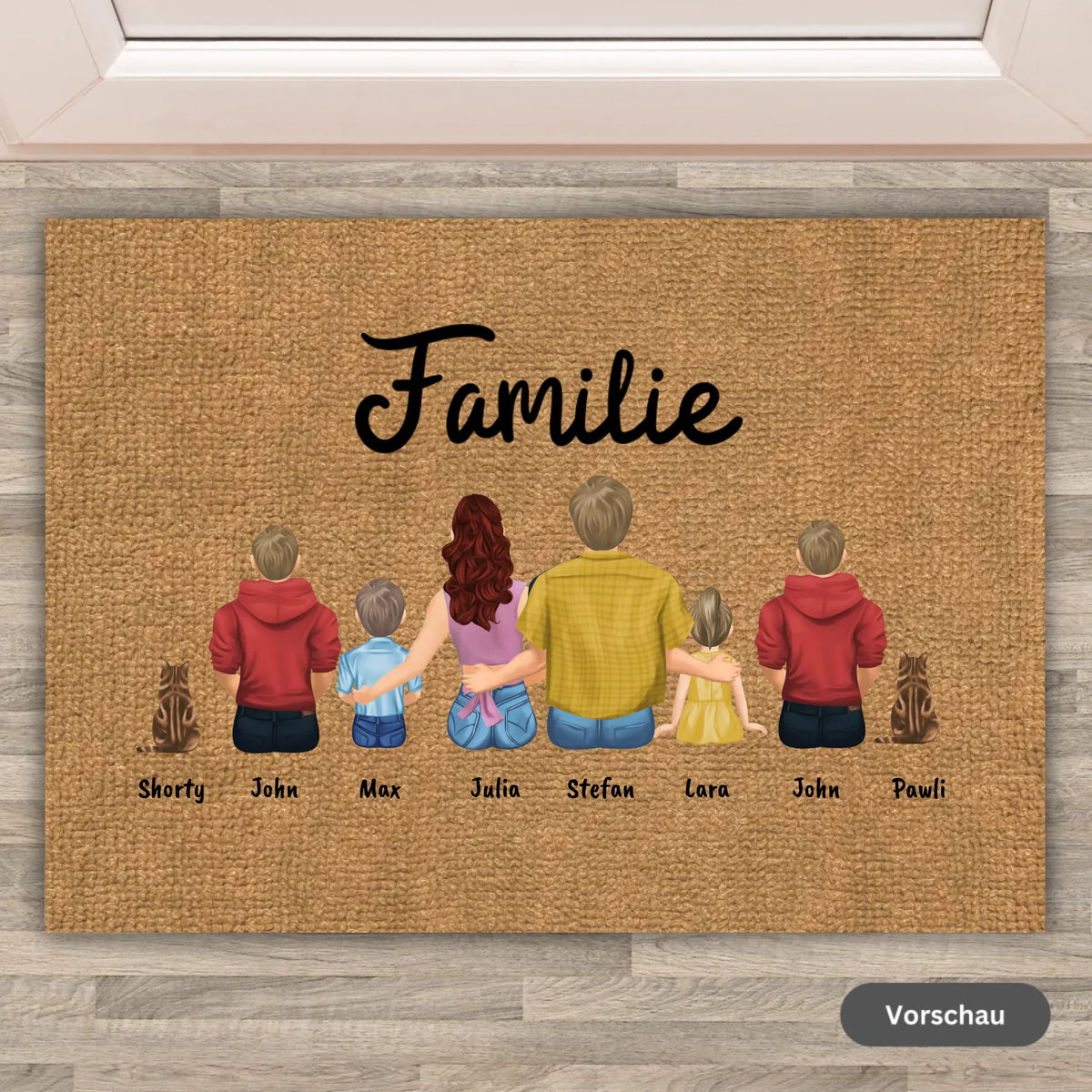 Familie - Individuelle Fußmatte | Personalize Palace