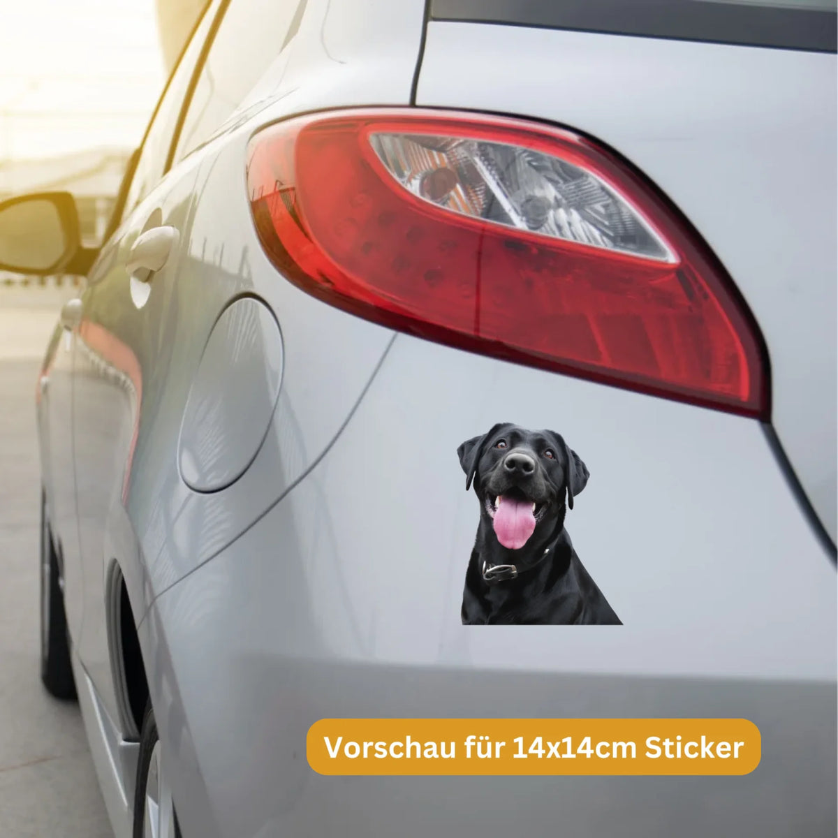 DOG MOM mit Foto und Text - Individueller Autoaufkleber | Personalize Palace