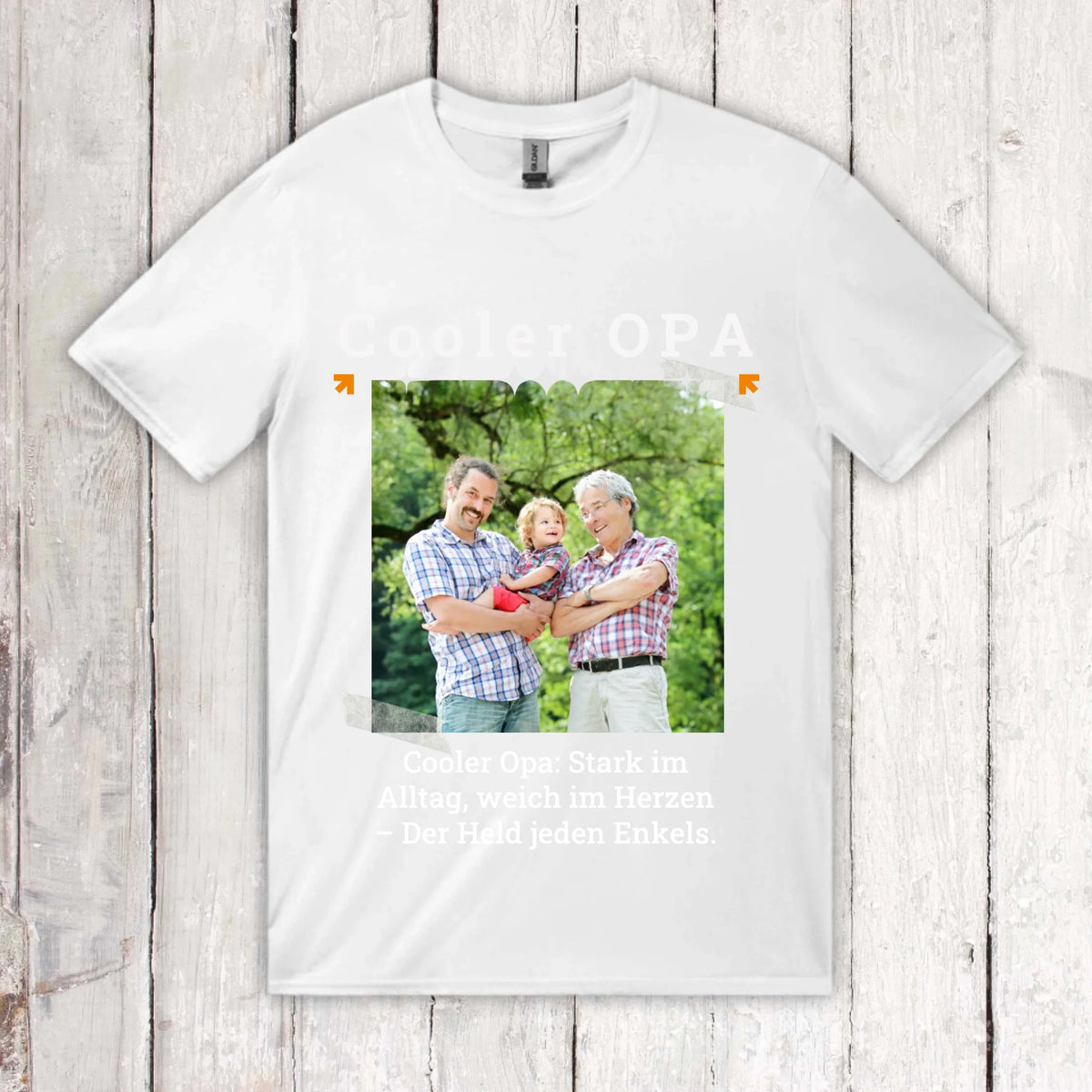 Personalisiertes T-Shirt Coole Oma mit Foto, Name und Text | Personalize Palace