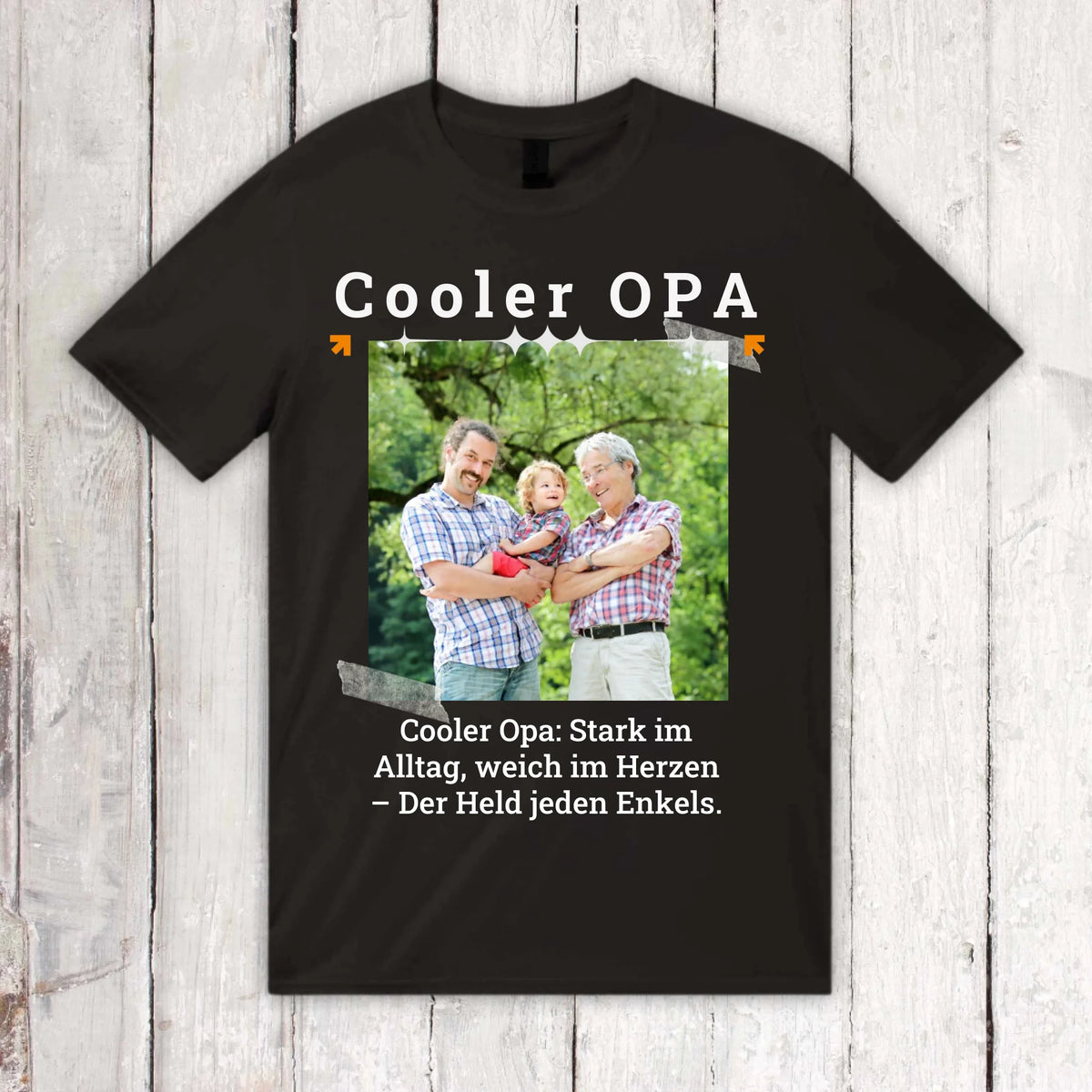 Personalisiertes T-Shirt Coole Oma mit Foto, Name und Text | Personalize Palace