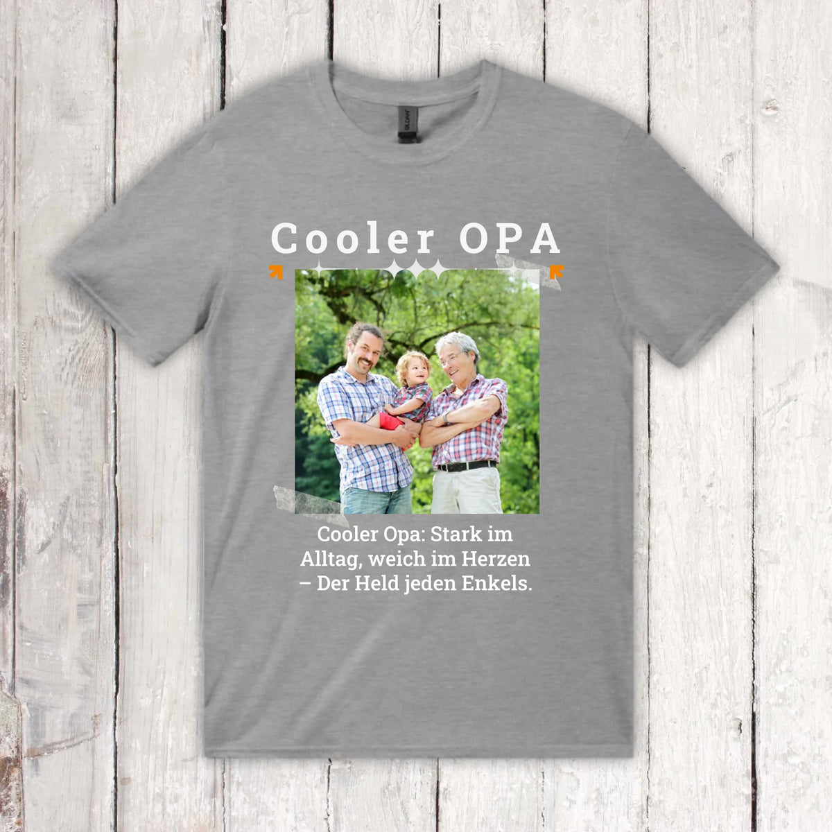 Personalisiertes T-Shirt Coole Oma mit Foto, Name und Text | Personalize Palace
