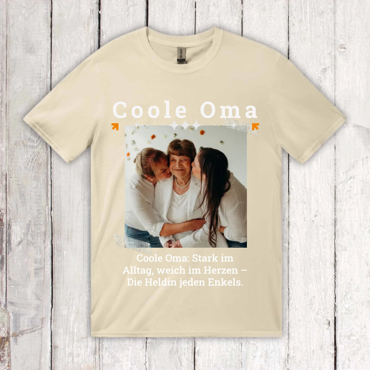 Personalisiertes T-Shirt Cooler OPA mit Foto, Name und Text | Personalize Palace