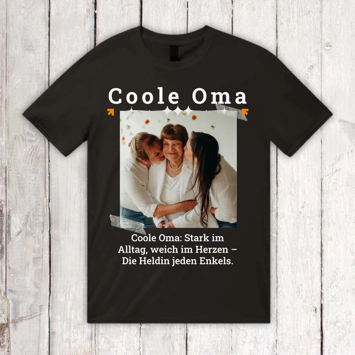 Personalisiertes T-Shirt Cooler OPA mit Foto, Name und Text