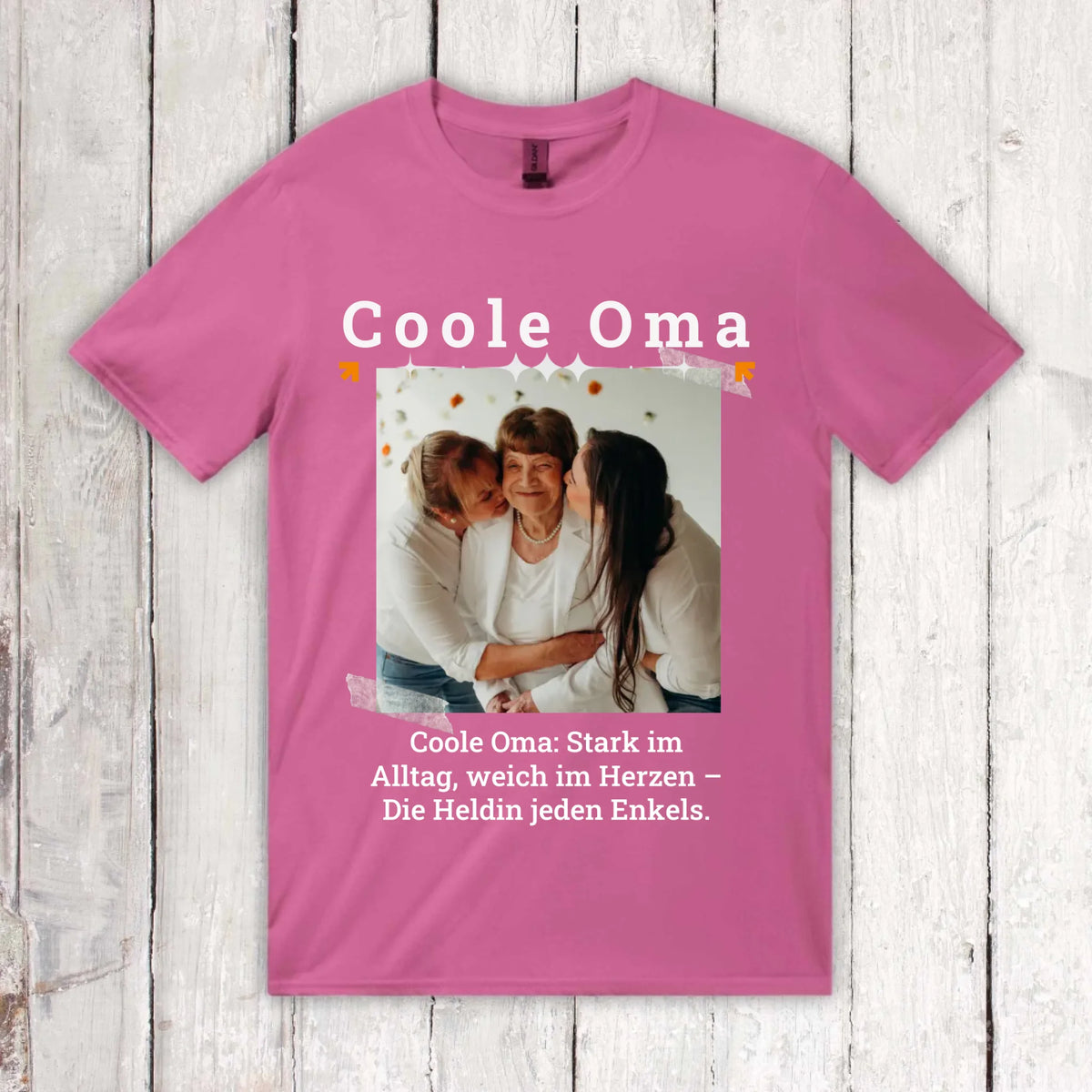 Personalisiertes T-Shirt Cooler OPA mit Foto, Name und Text