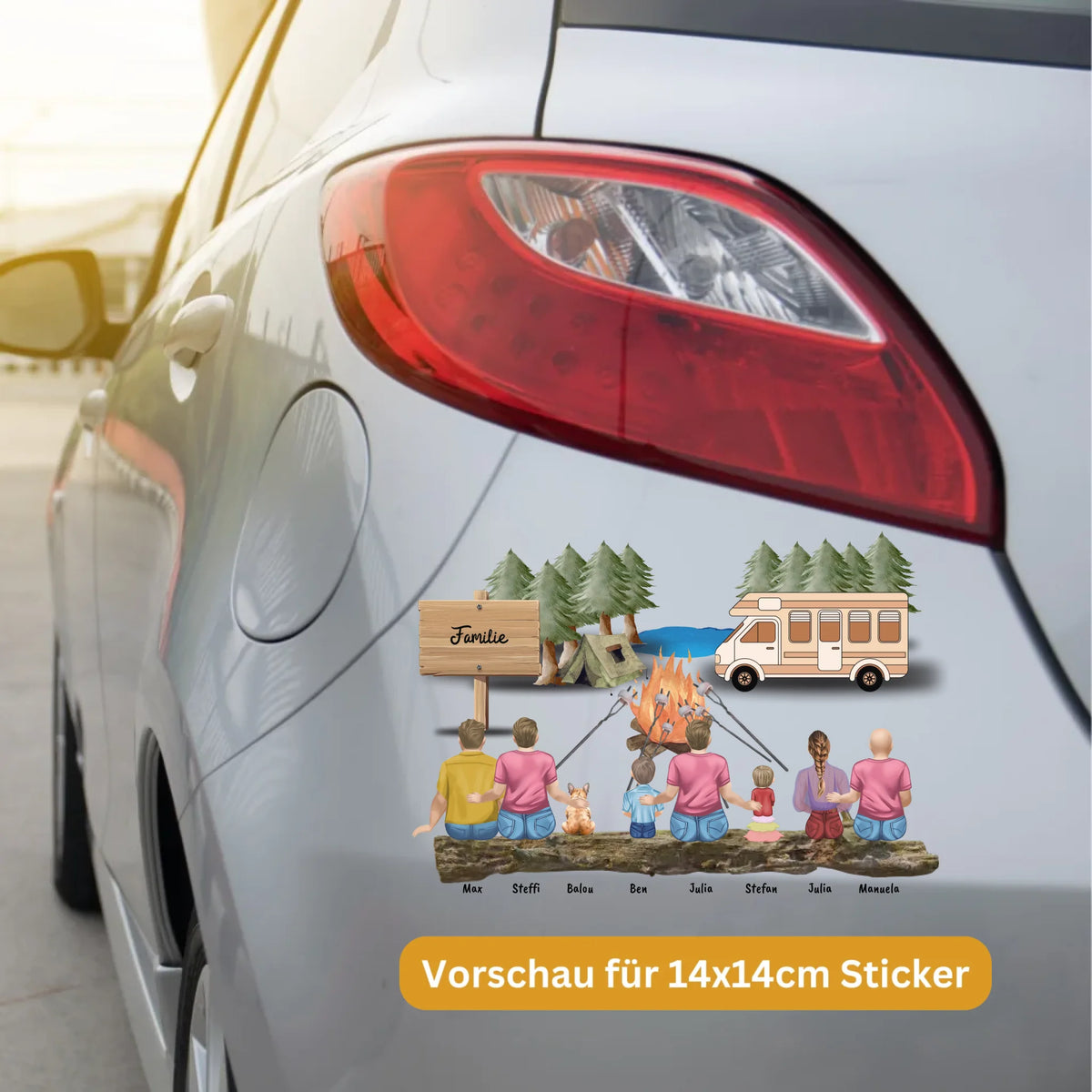 Schuhe und Pfoten - individueller Sticker oder Autoaufkleber | Personalize Palace