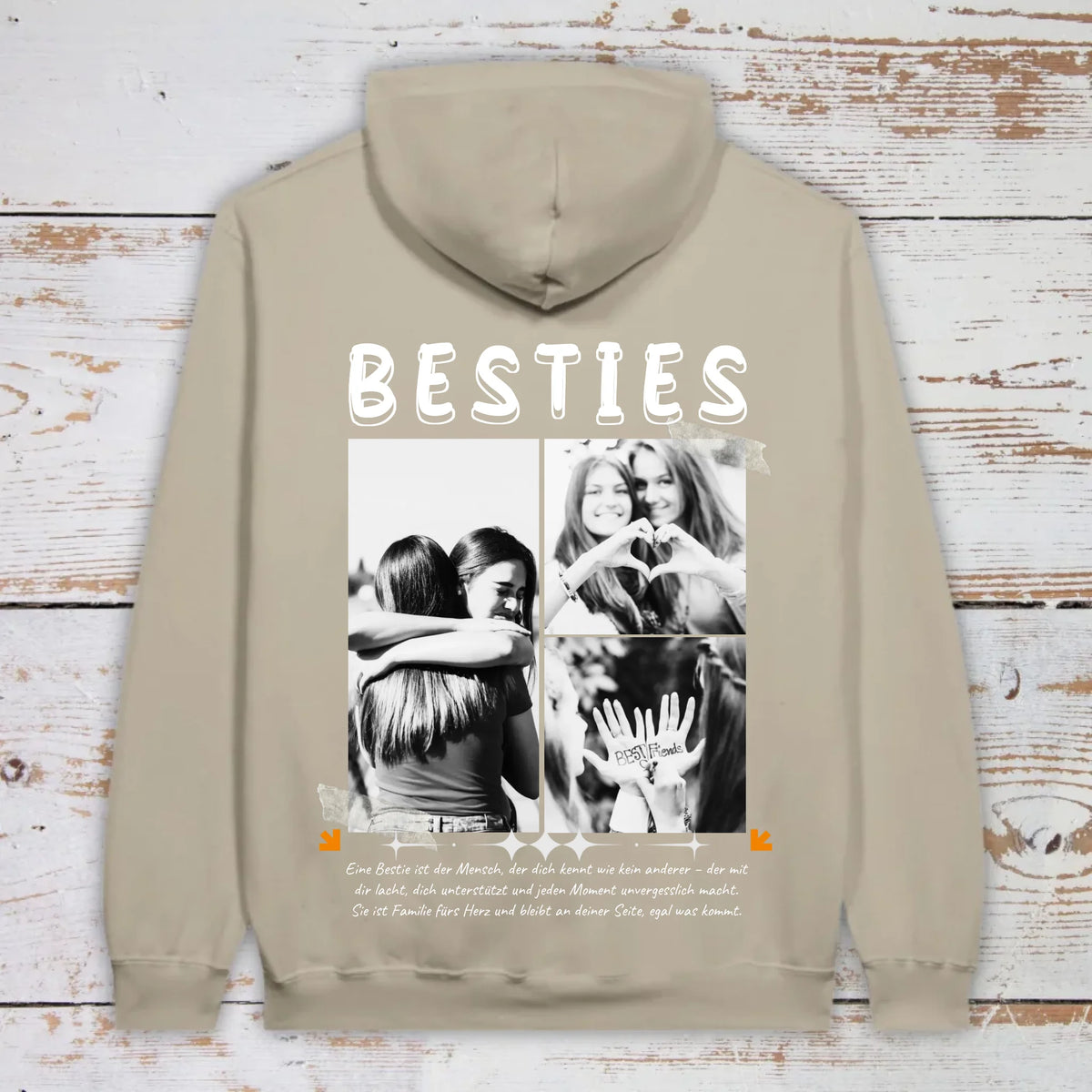 BESTIES mit bis zu 3 Fotos - individuelles Bestie T-Shirt | Personalize Palace