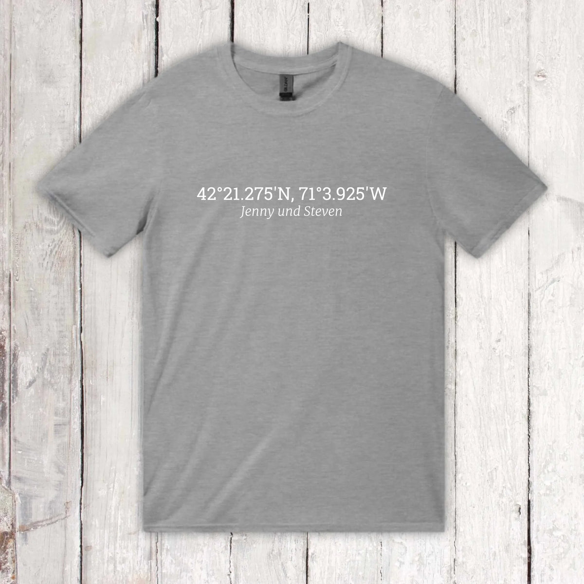 eure gemeinsamen Koordinaten - individueller Hoodie | Personalize Palace