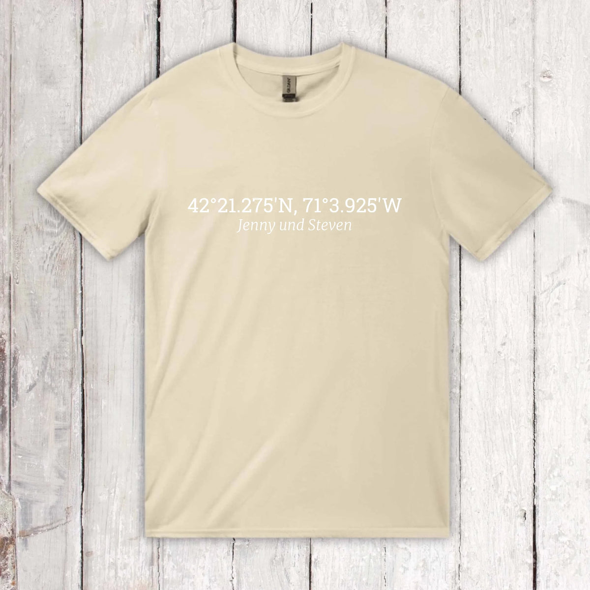 Your shared coordinates - personalized hoodie