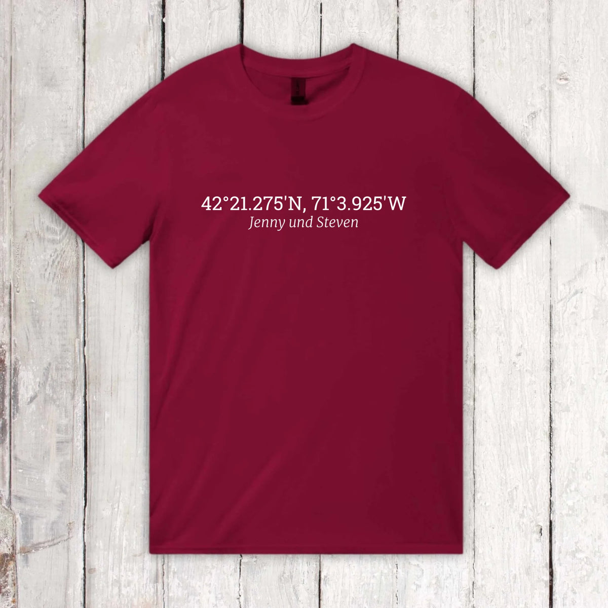 Your shared coordinates - personalized hoodie