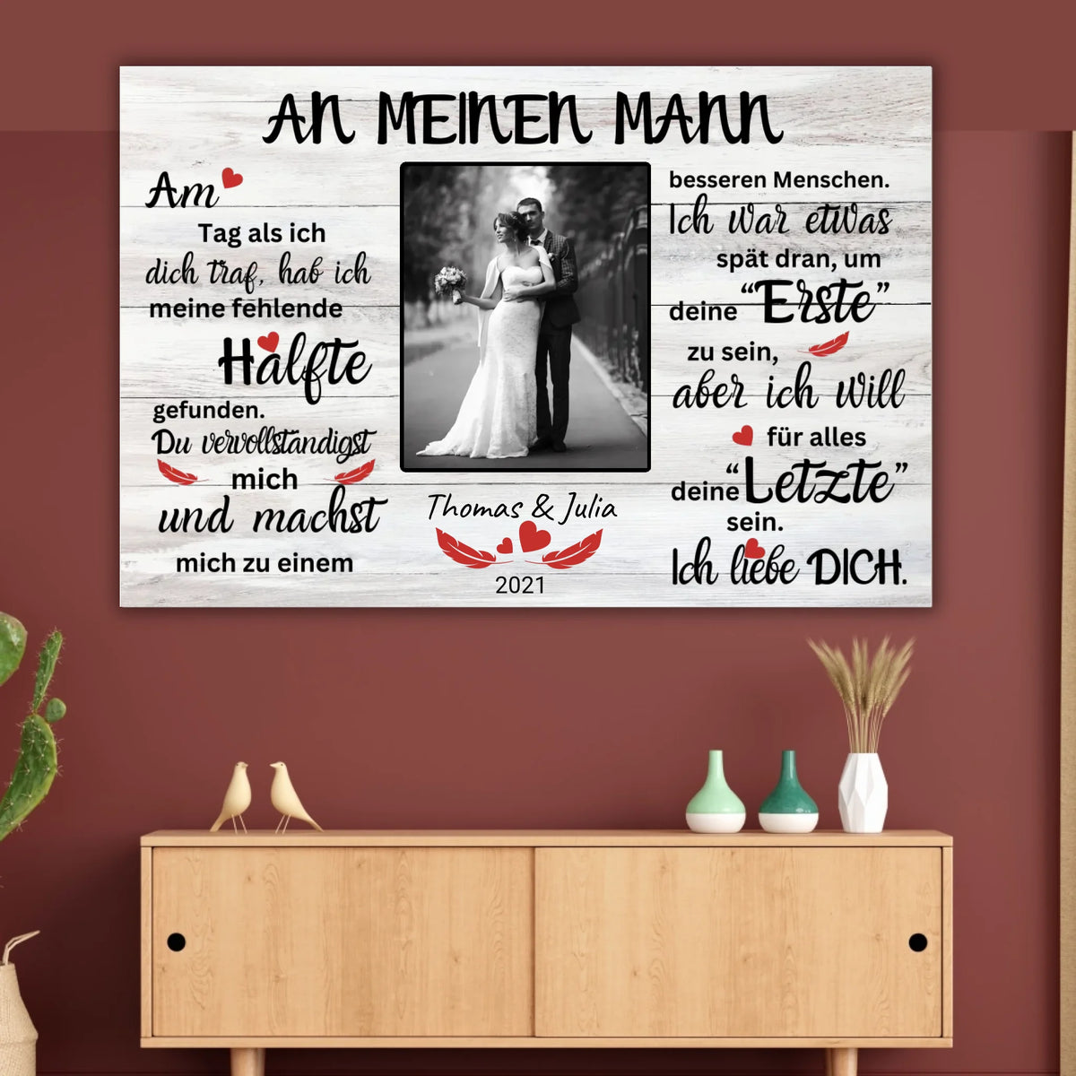 Foto Buchstaben - individuelle Fotoleinwand