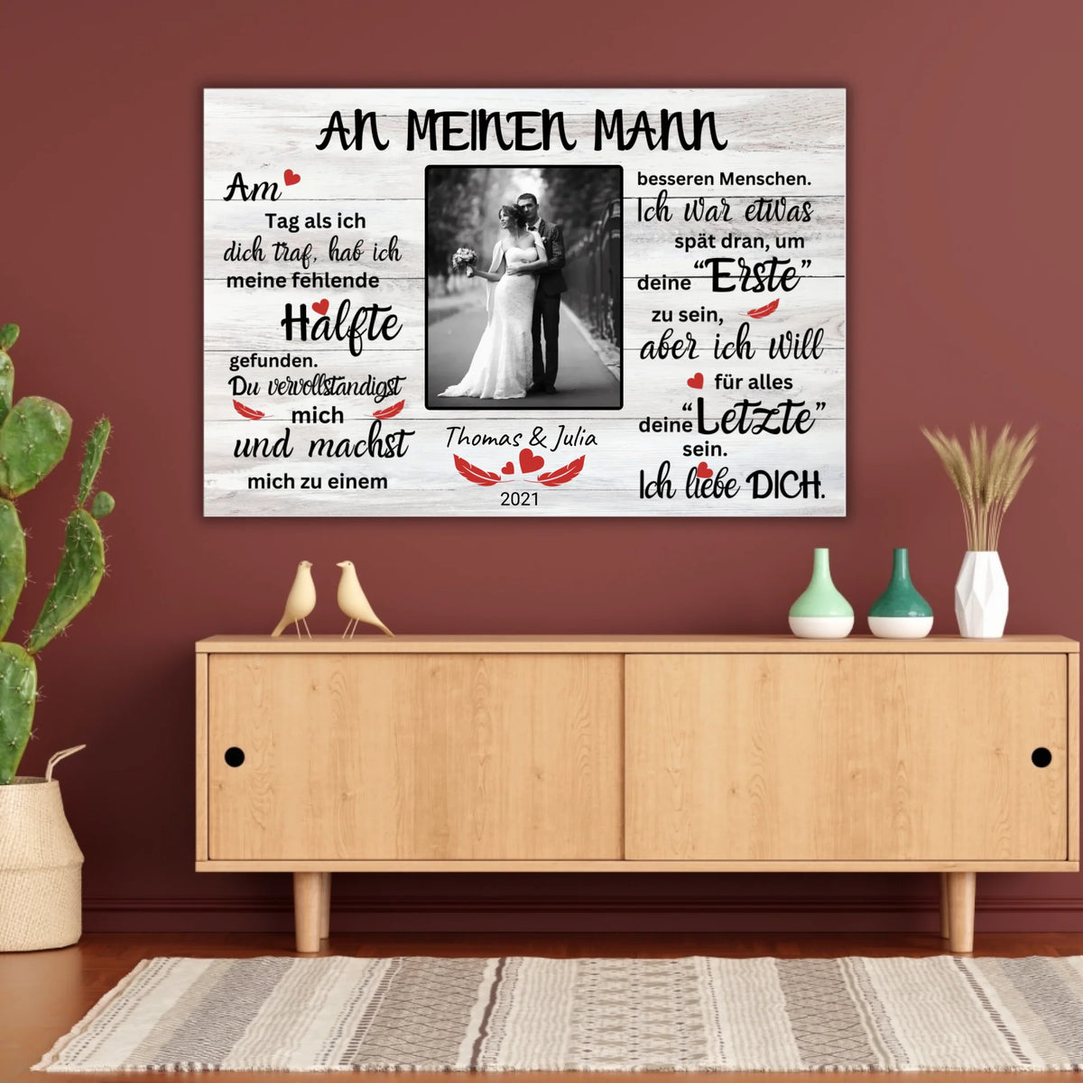 Mein Happy End (an sie oder ihn) - Paar-Leinwand
