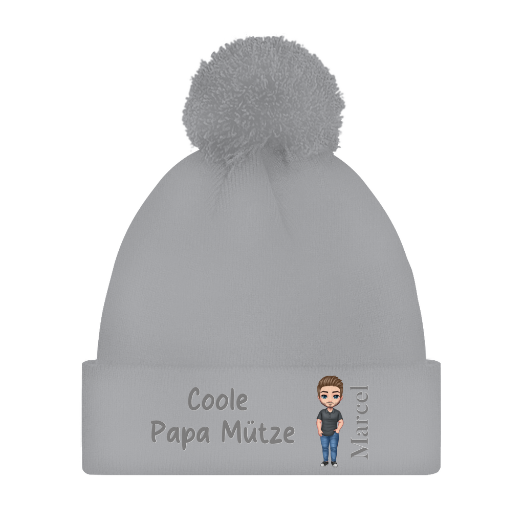 Personalisierte Mütze: Coole Dad Mütze - individuelle Bommelmütze | Personalize Palace