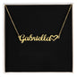 Personalisierter Schmuck: Namenskette mit Herz - individuelle Halskette | Personalize Palace