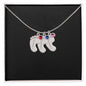 Personalisierter Schmuck: Baby Fußabdruck Halskette mit Gravur - individuelles Geschenk zur Geburt | Personalize Palace