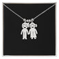 Personalisierter Schmuck: Kinderkette mit bis zu 4 Namen - individuelles Geschenk zur Geburt | Personalize Palace
