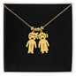 Personalisierter Schmuck: Kinderkette mit bis zu 4 Namen - individuelles Geschenk zur Geburt | Personalize Palace