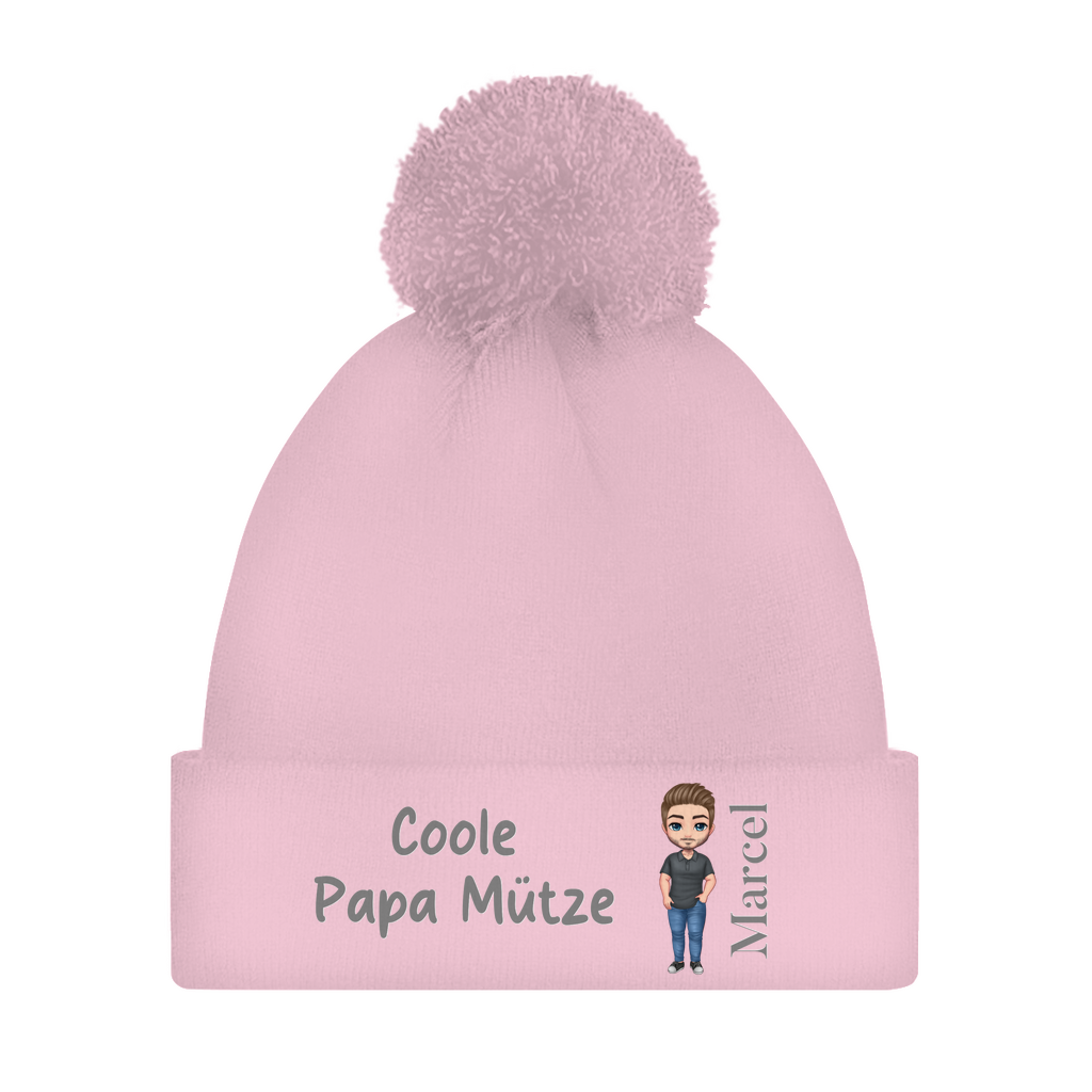 Personalisierte Mütze: Coole Dad Mütze - individuelle Bommelmütze | Personalize Palace